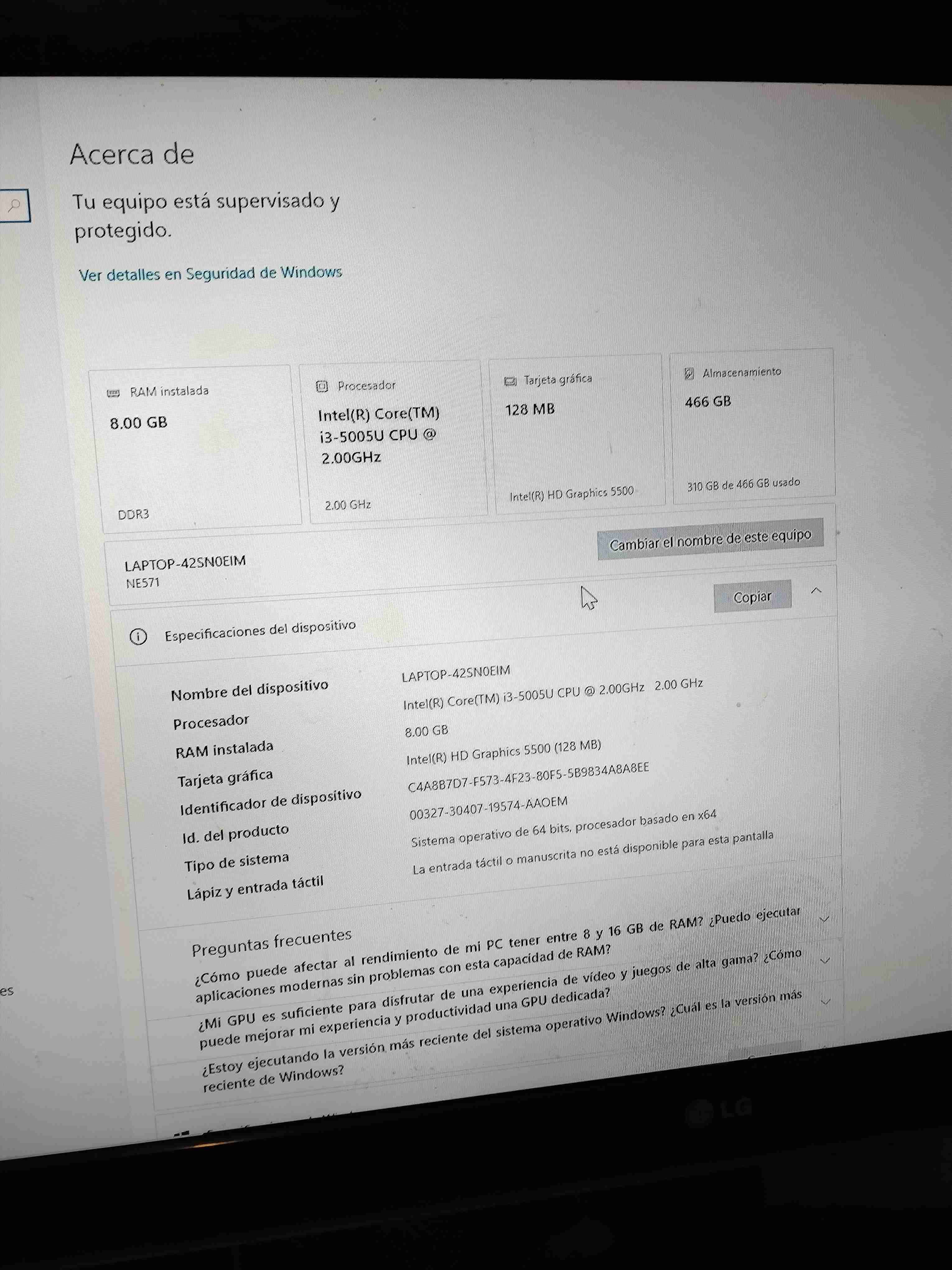 Notebook Gateway pantalla rota - miniatura 3