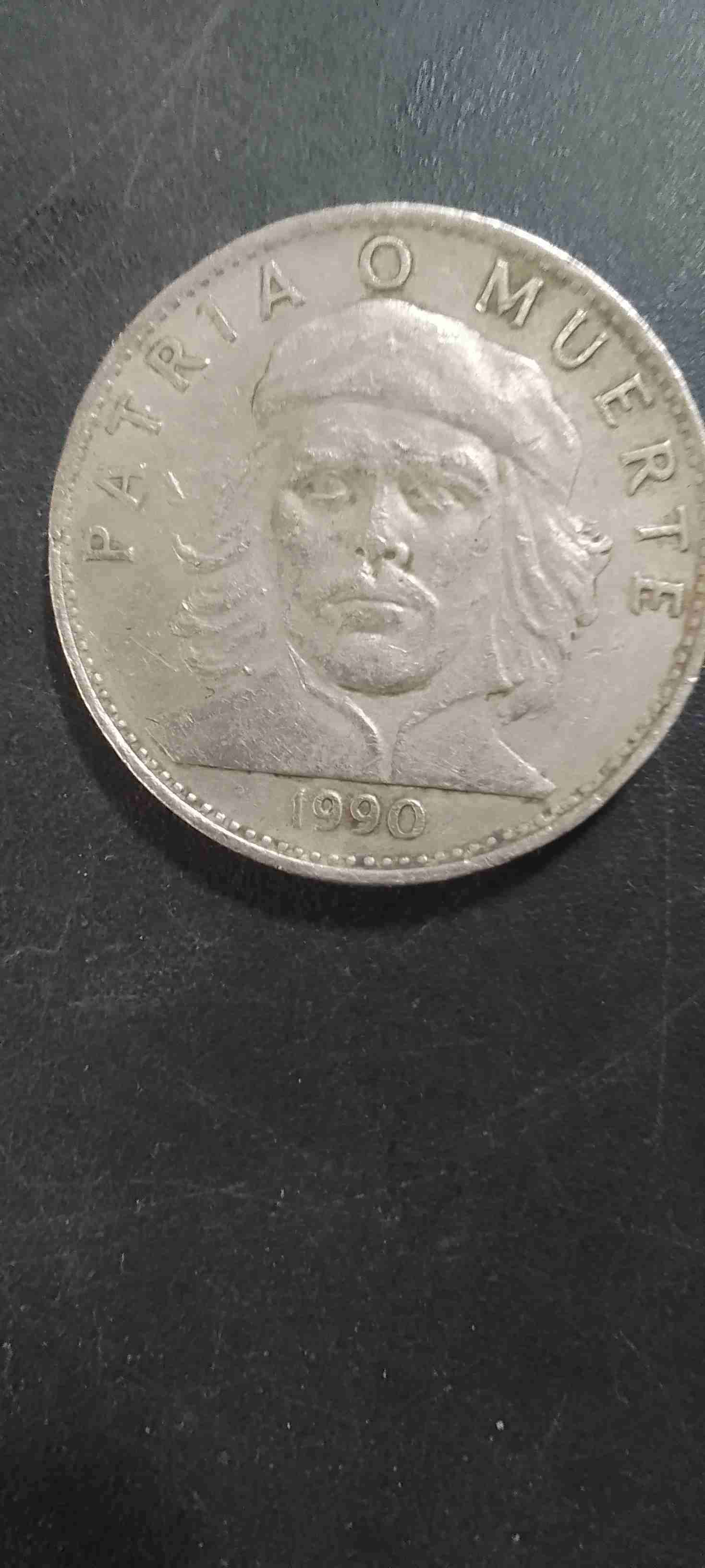 Moneda Cuba 3 pesos 1990