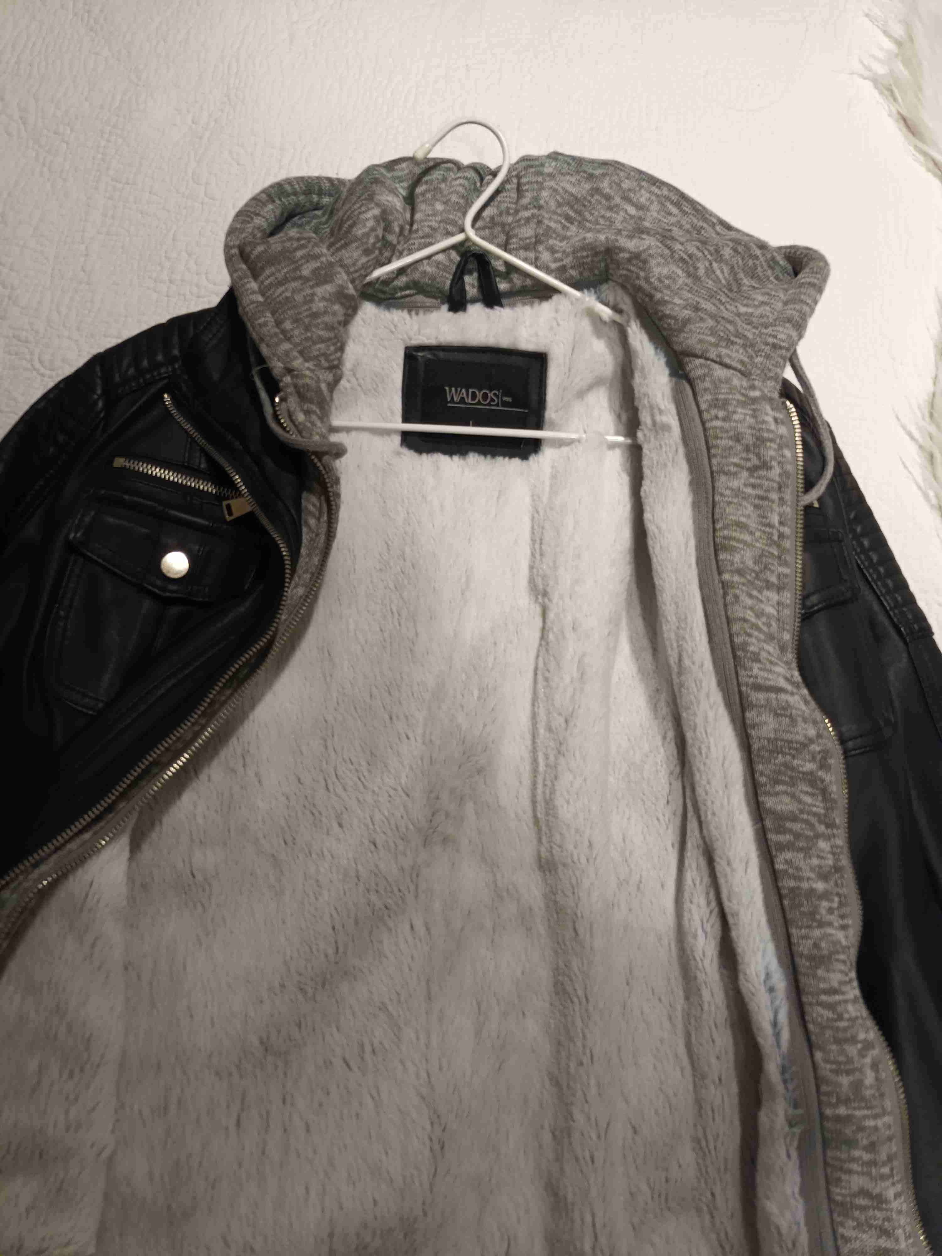 Chaqueta de cuero con capucha Wados - miniatura 3