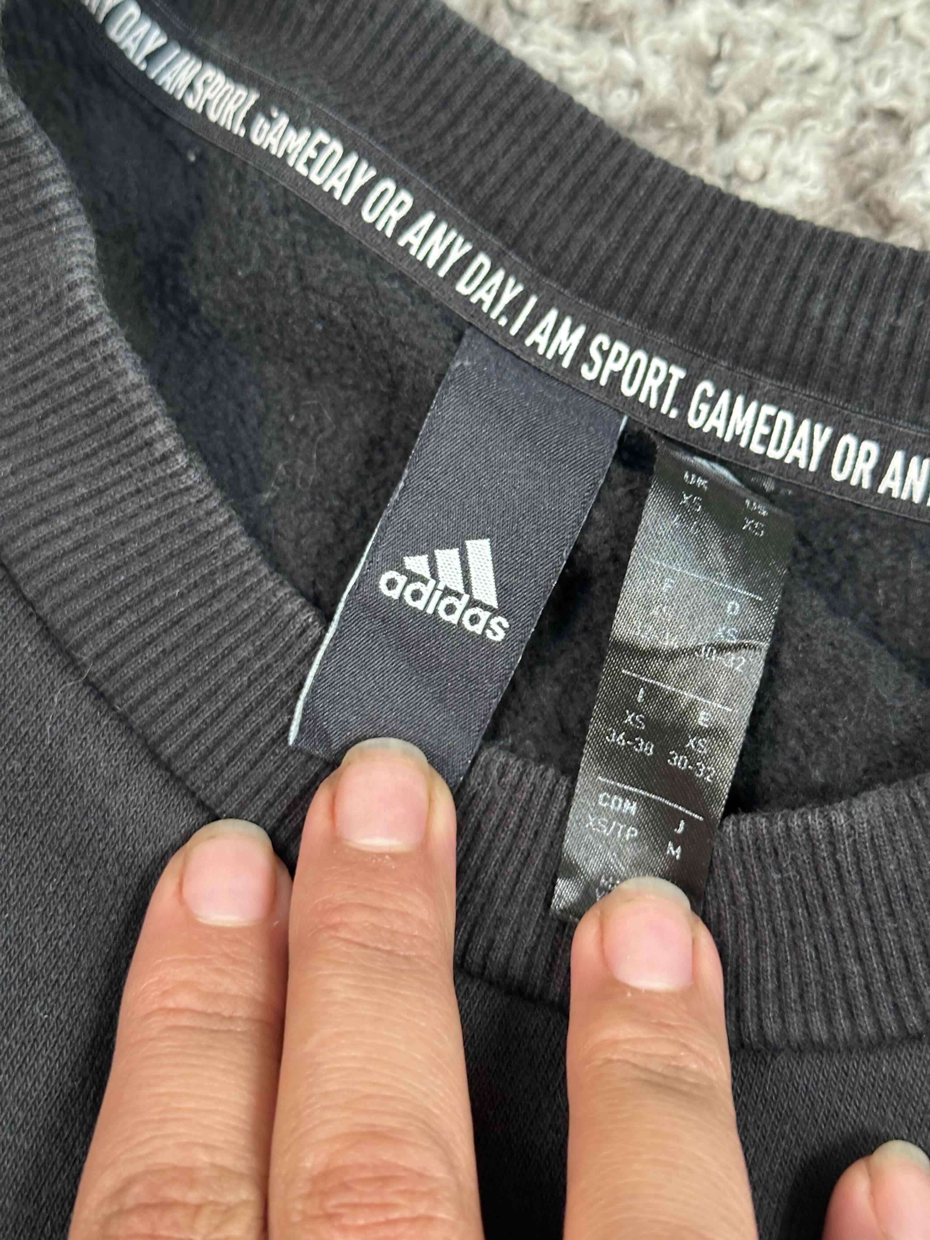 Polerón negro Adidas original unisex talla xs - miniatura 2