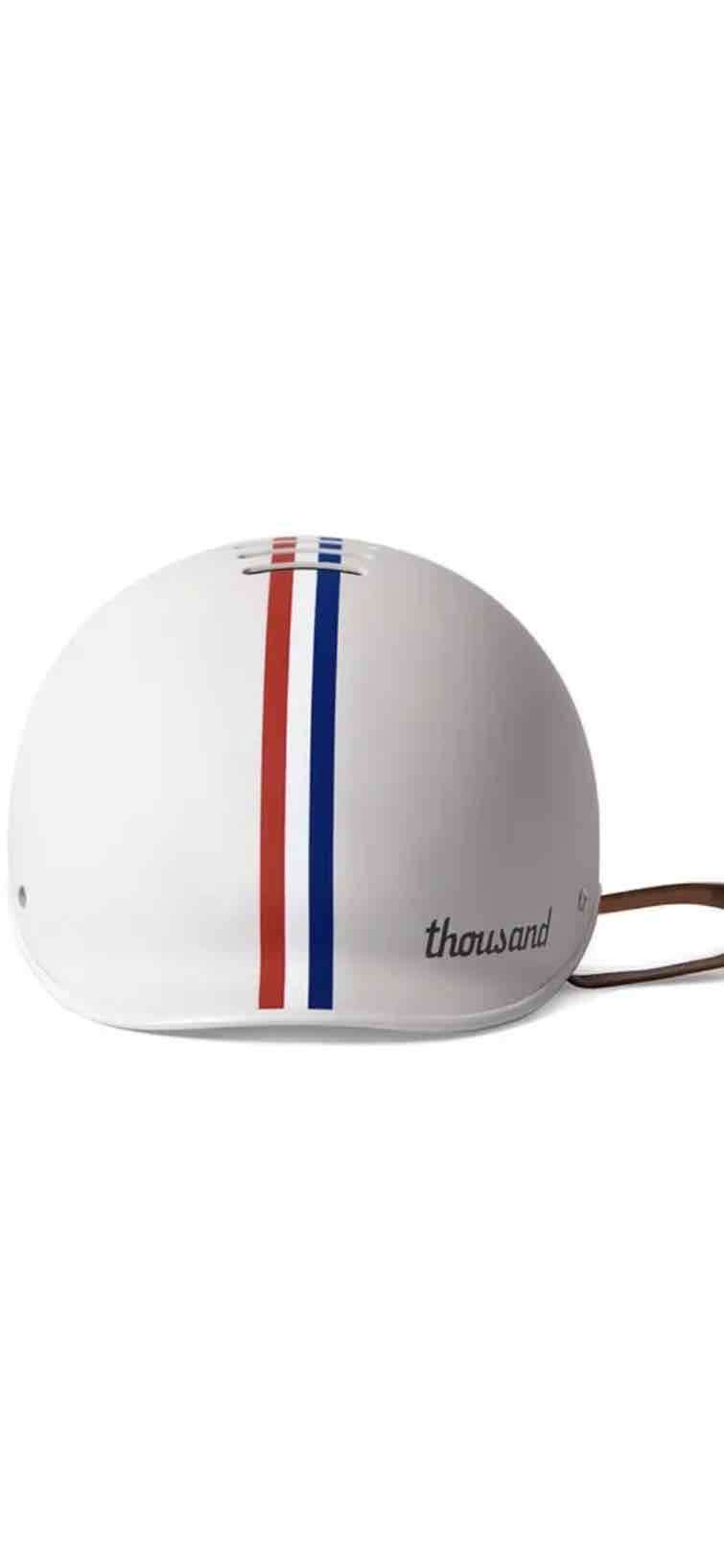 Casco Thousand, ciclista blanco con rayas - miniatura 2