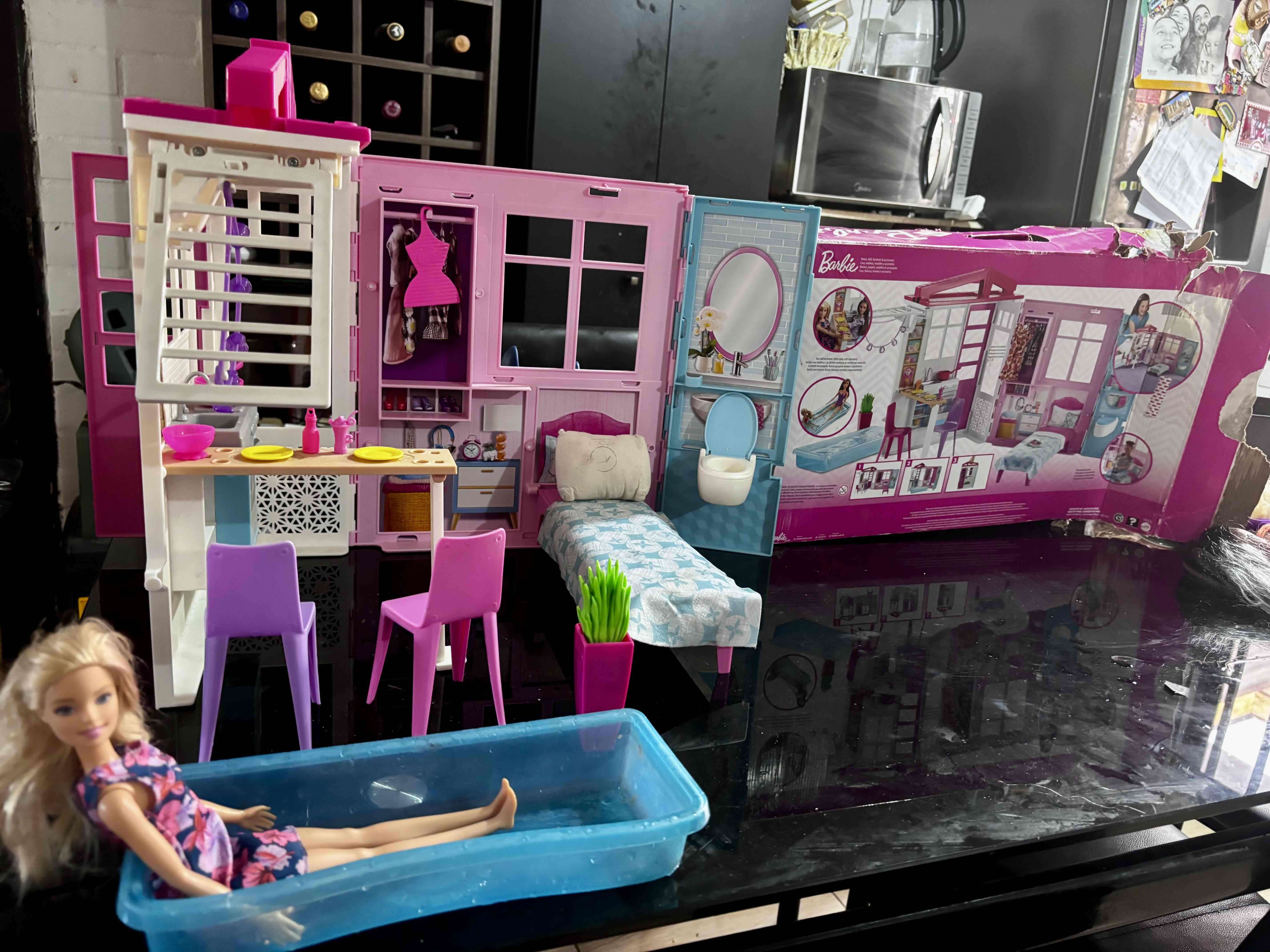 Casa de muñecas Barbie con accesorios - miniatura 4
