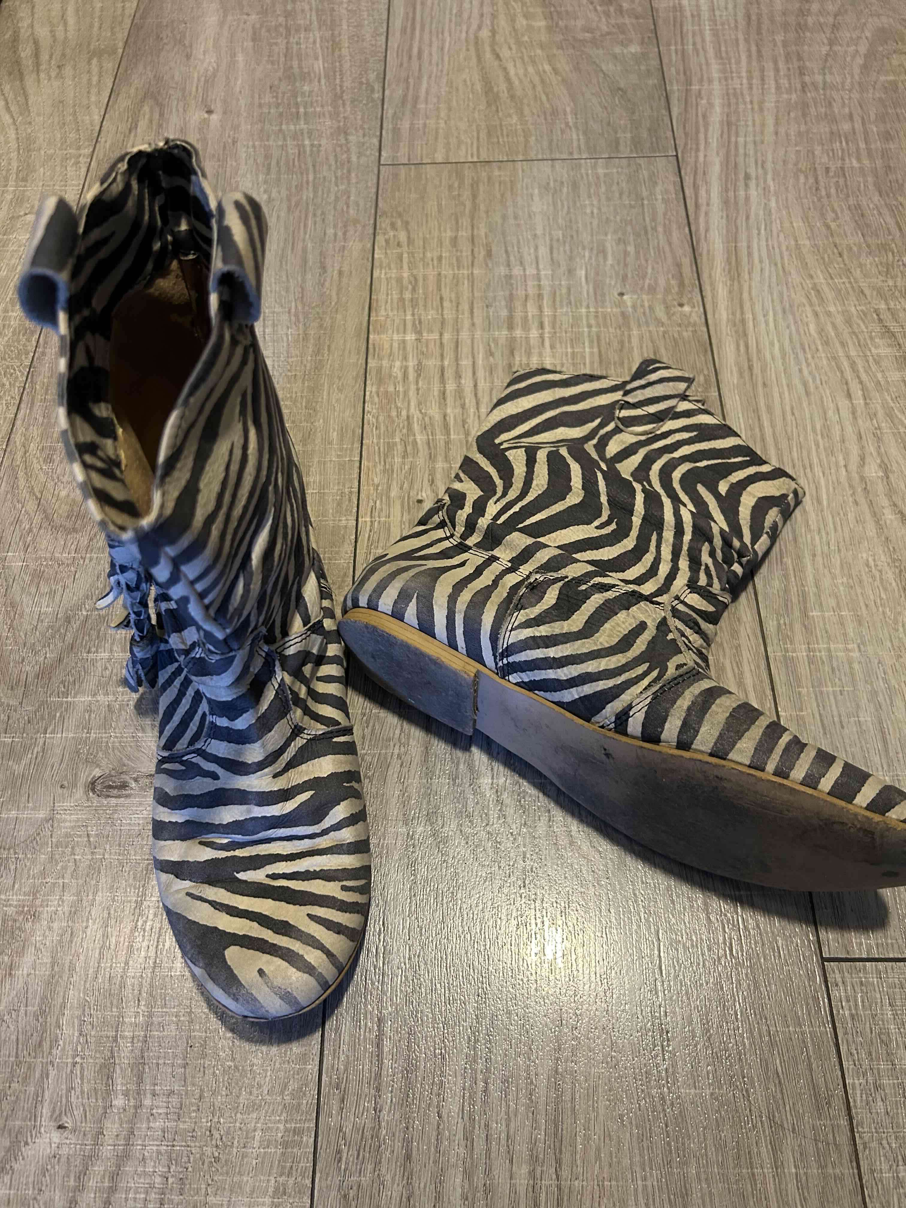 Botas animal print cebra - miniatura 2