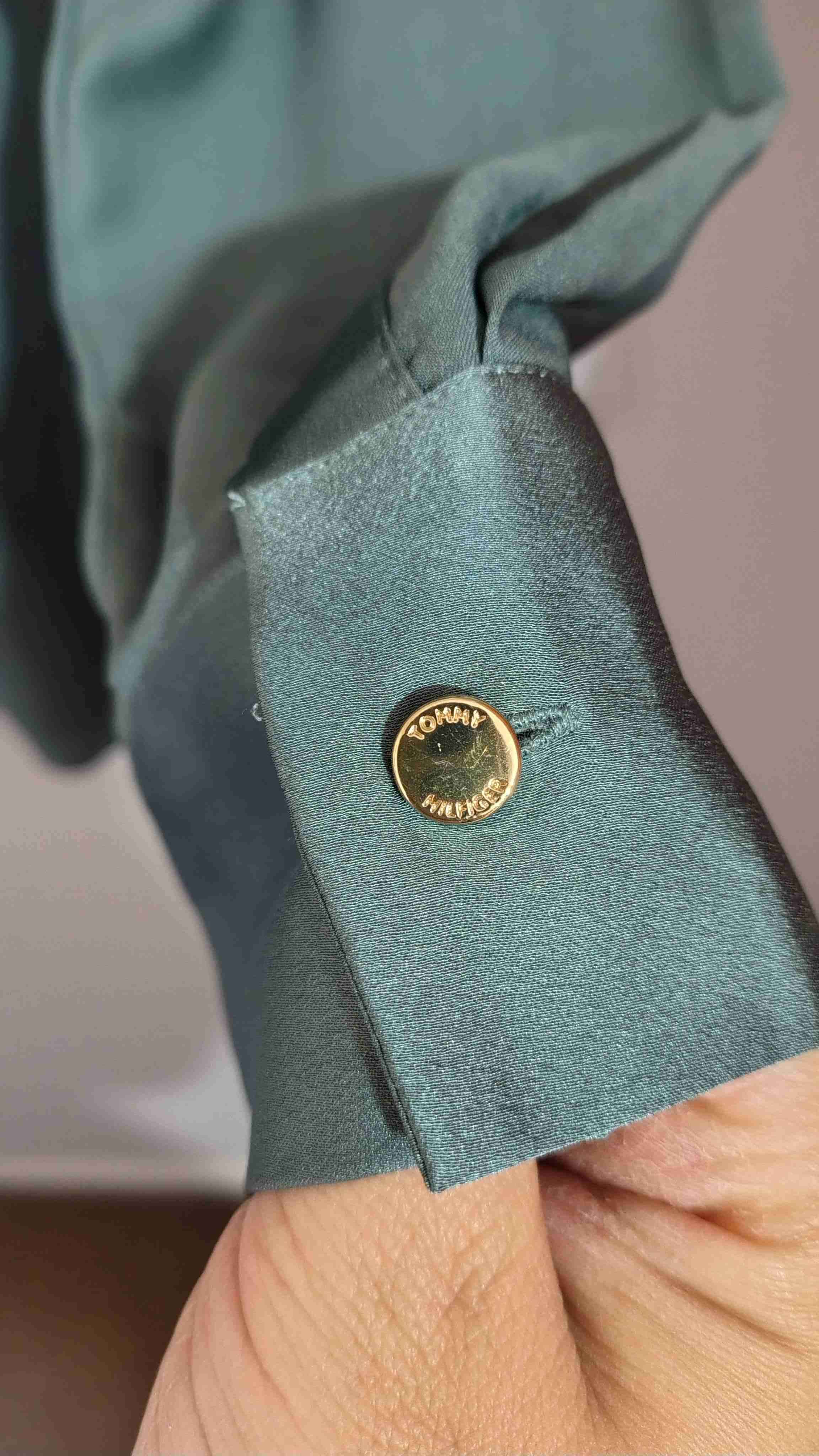 Blusa verde manga larga Tommy higffiger talla M - miniatura 3