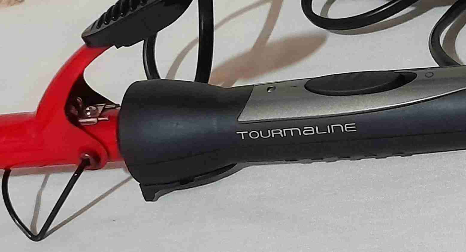 Rizador de cabello tourmalina rojo