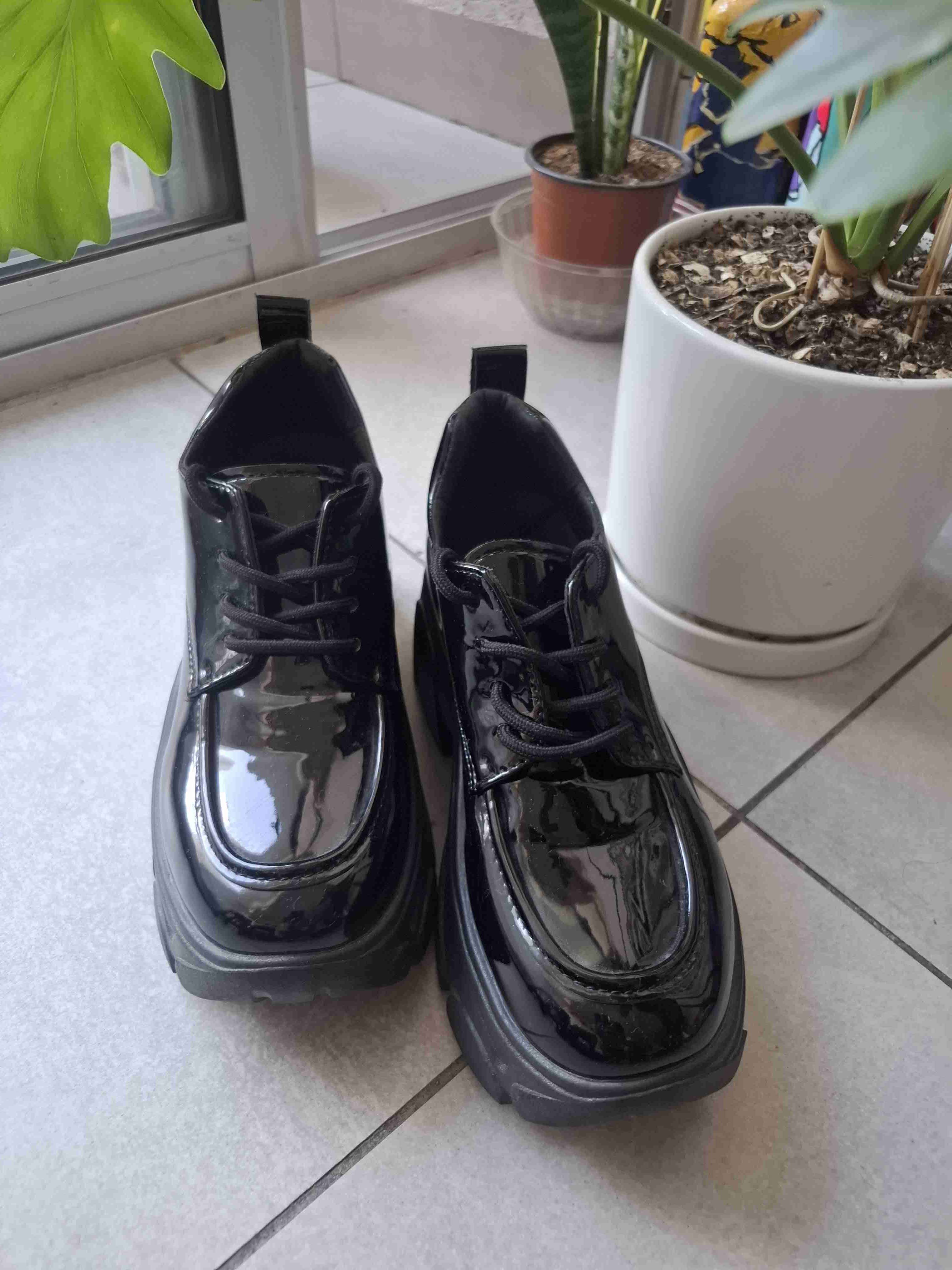 Zapatos negros charol Plataforma