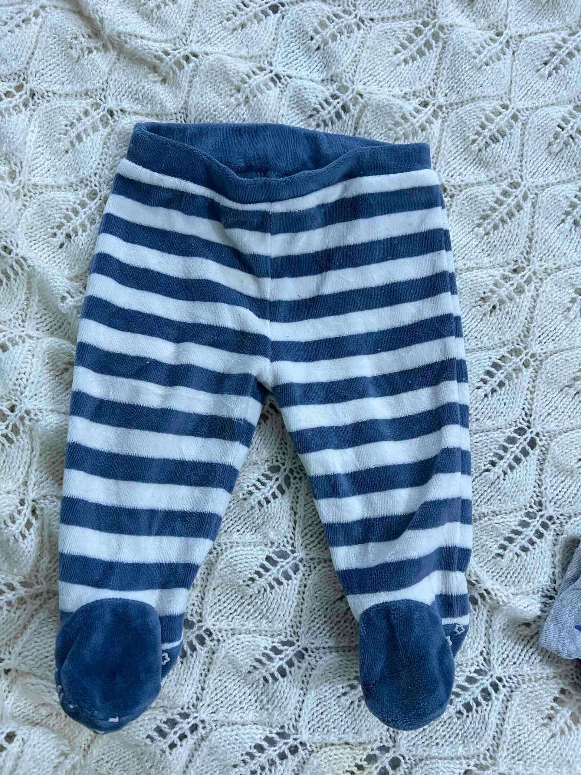 Pantalón bebé rayado 3m