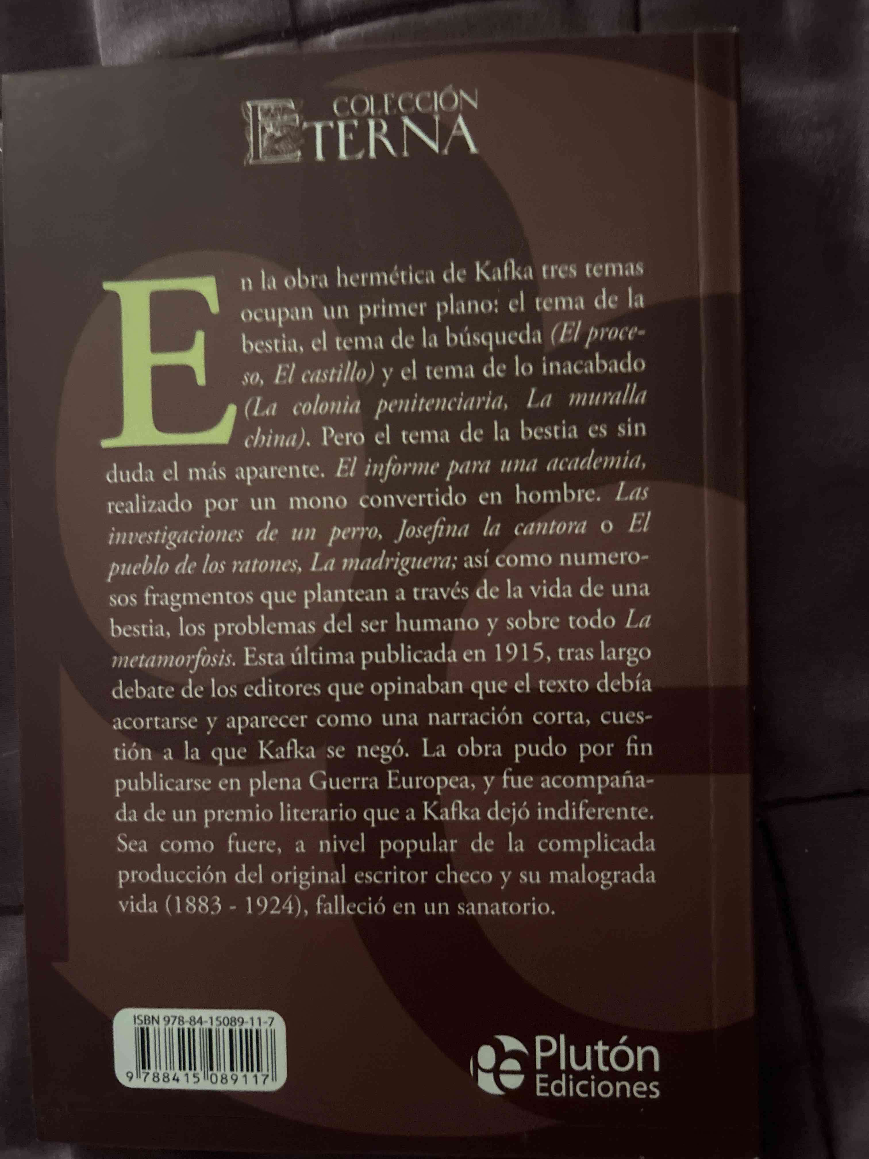 Libro La Metamorfosis de Kafka - miniatura 2