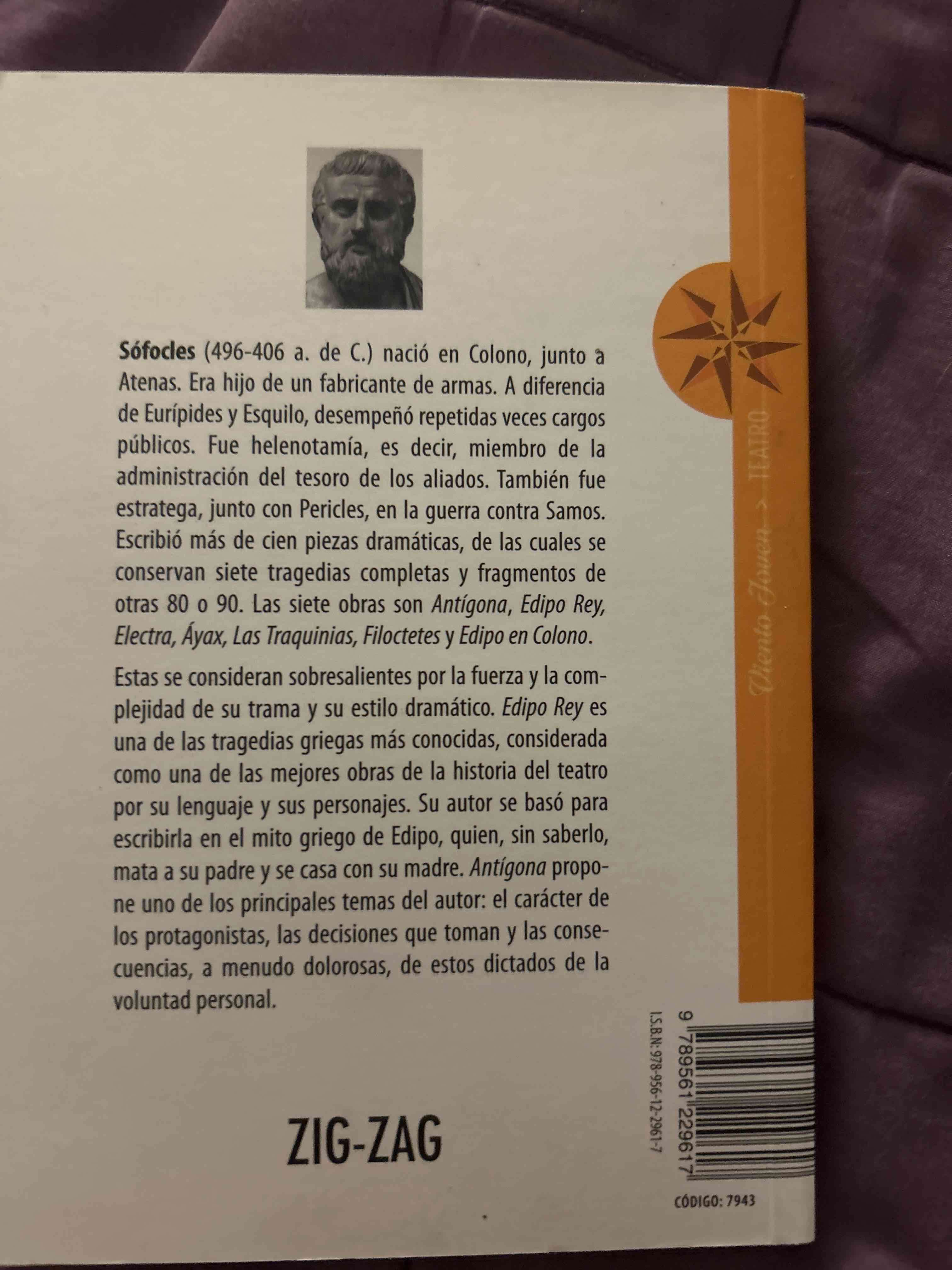 Libro Sófocles Edipo Rey Antigona Electra - miniatura 2