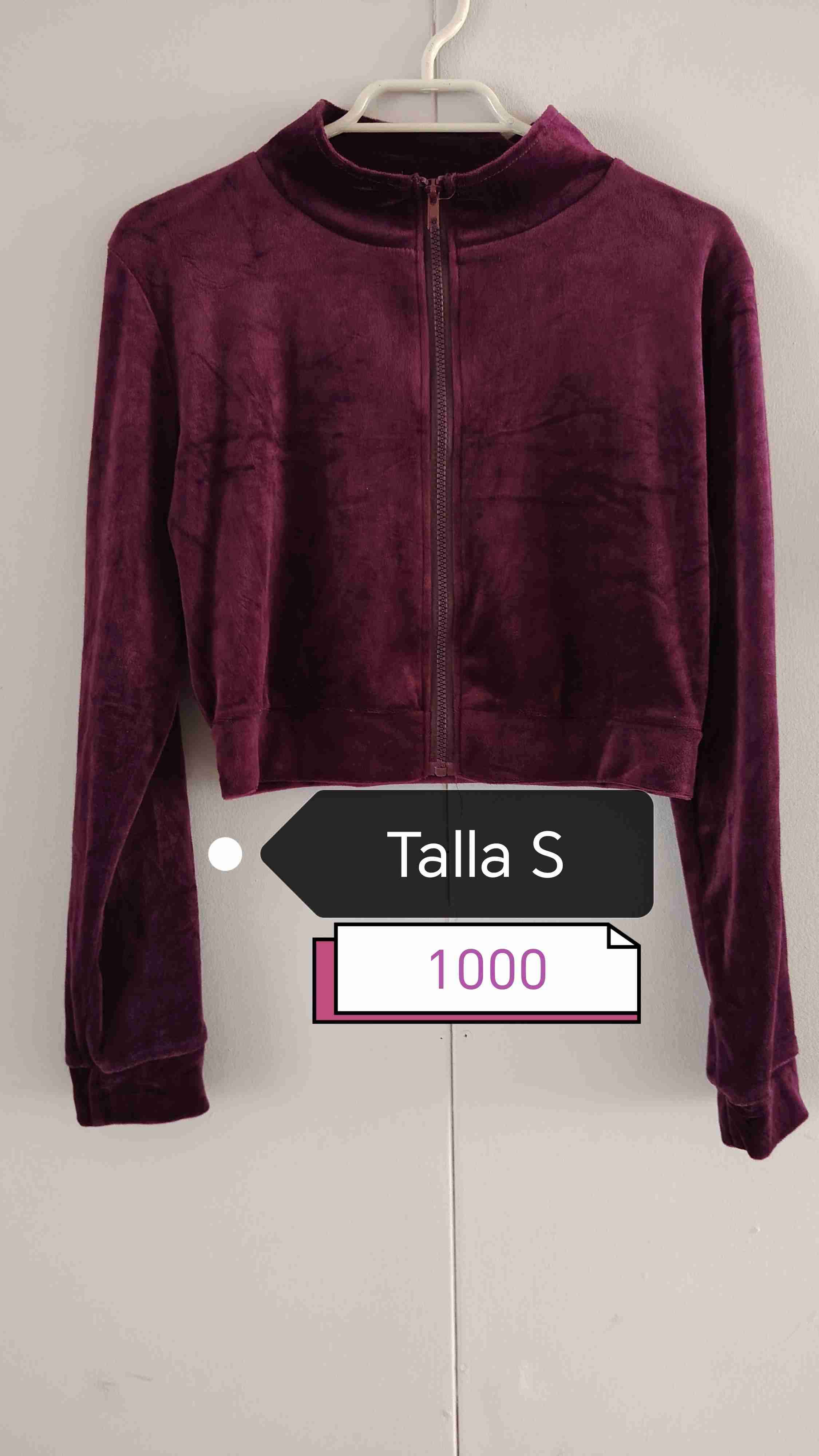Falda plisada burdeo talla L - miniatura 3