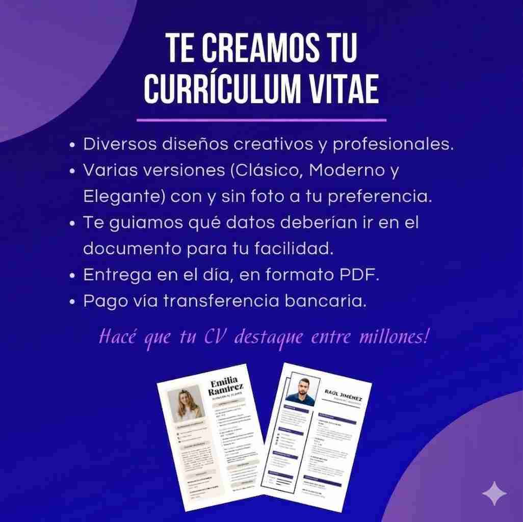 Creación de Currículum Vitae