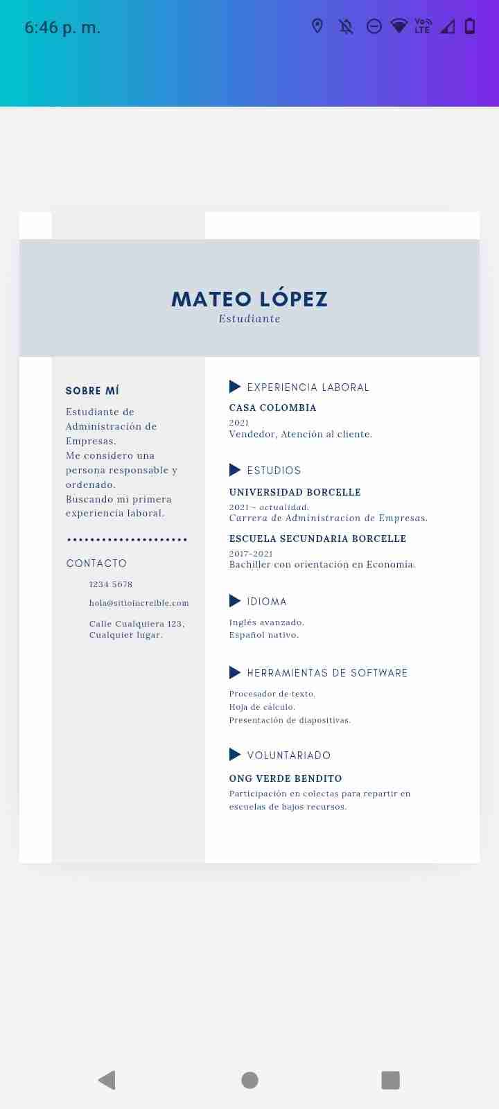 Creación de currículum vitae personalizados - miniatura 3