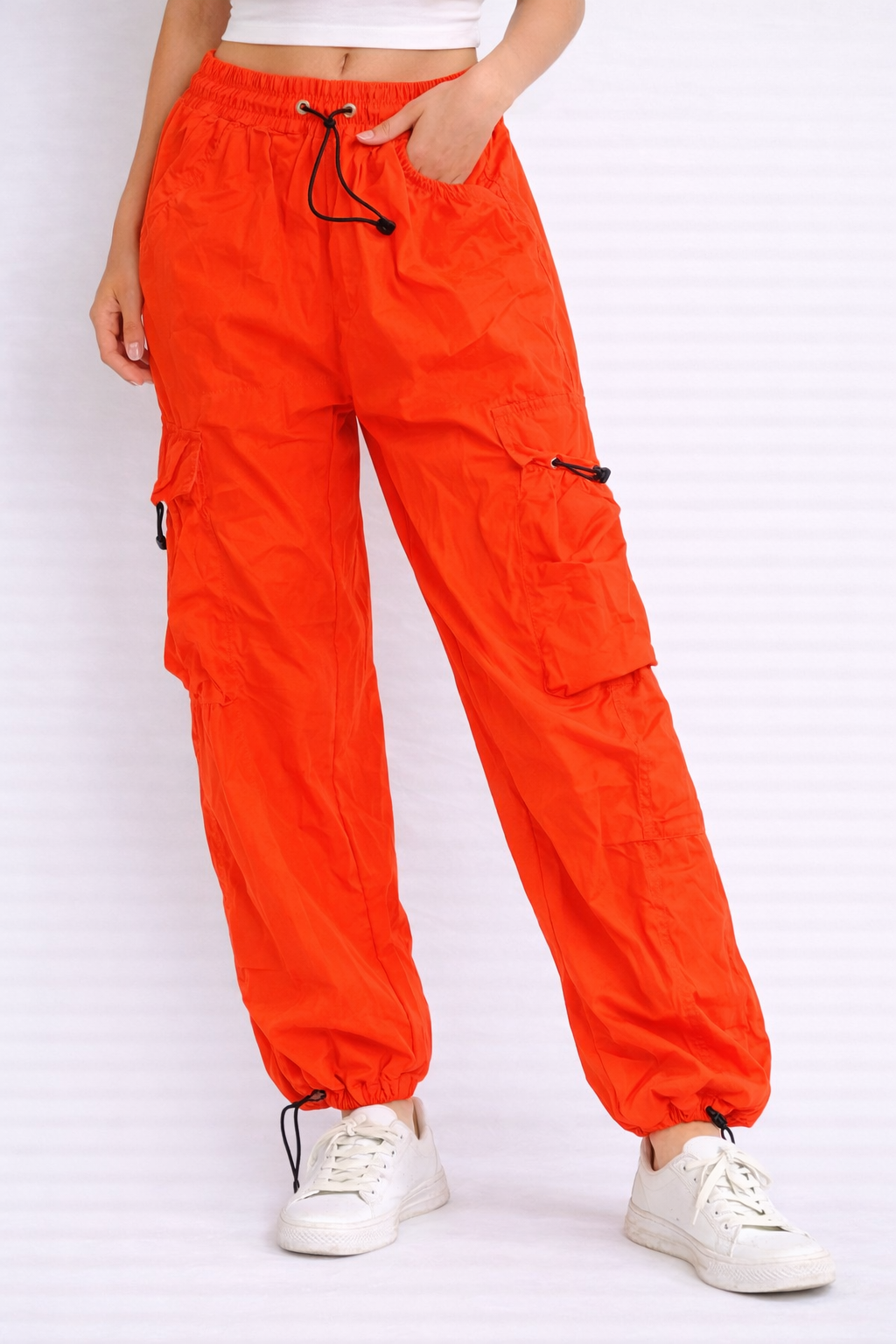 Pantalones cargo naranjas