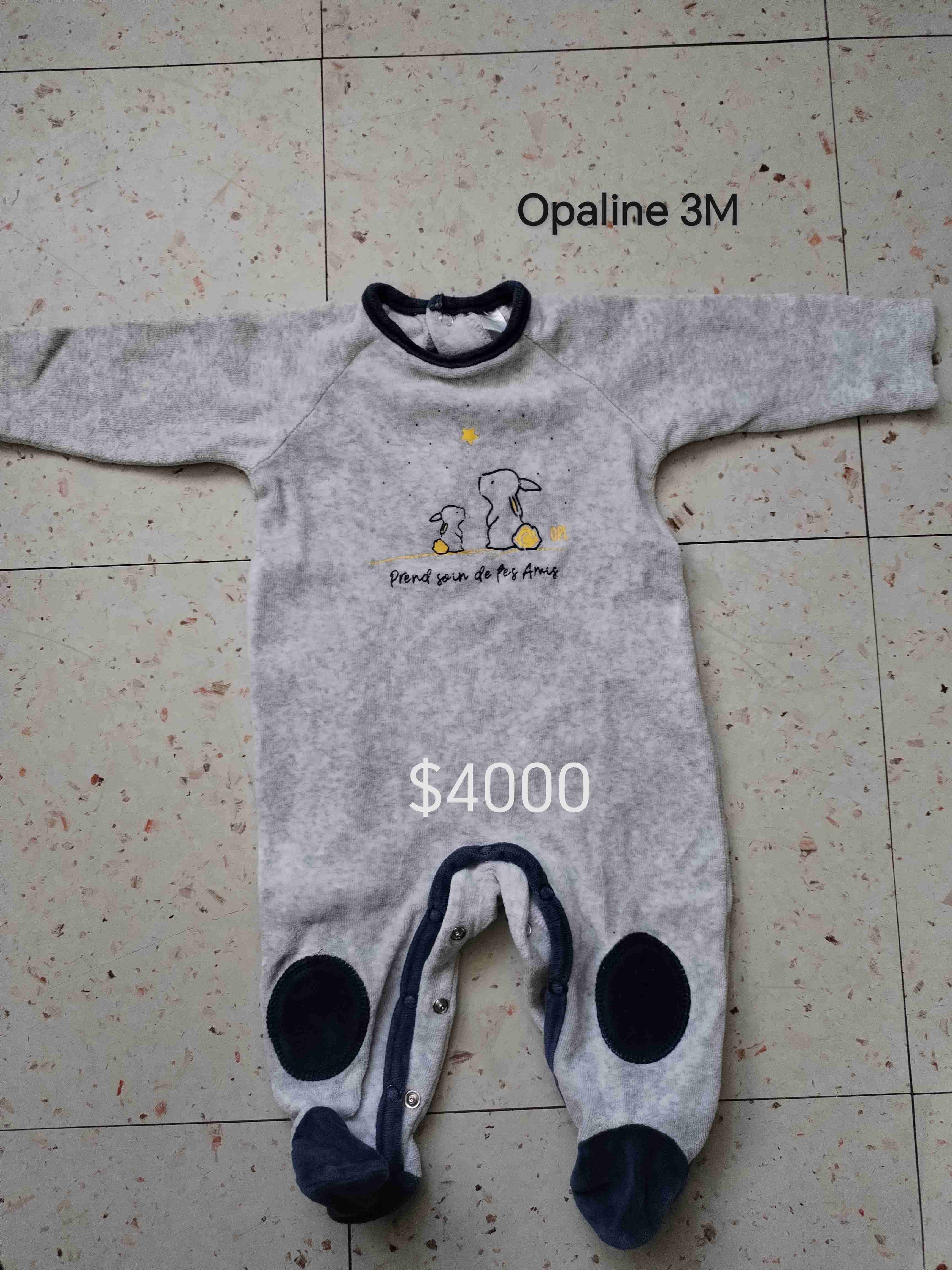 Enterito bebé gris Opaline