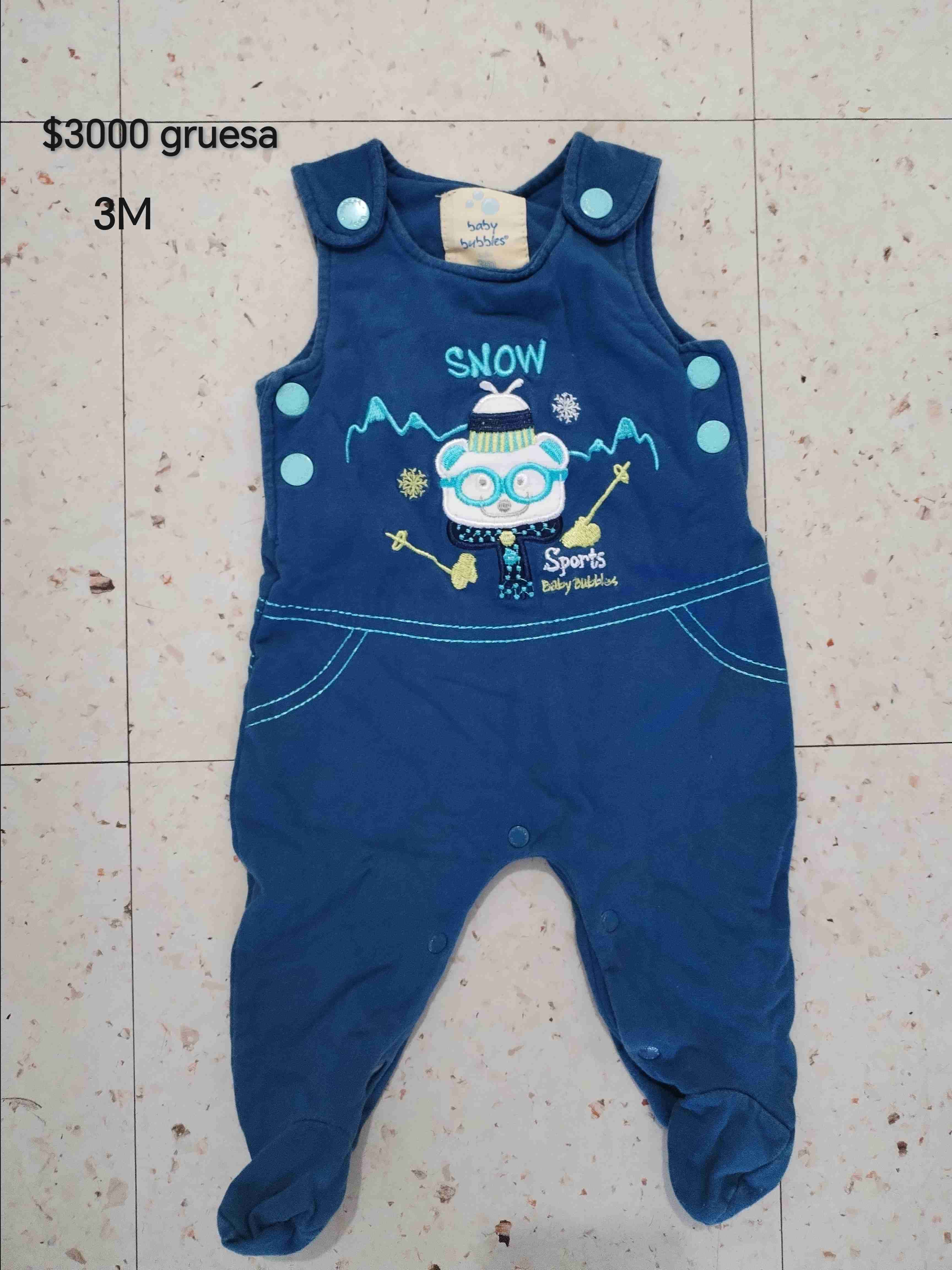 Enterito azul bebé Snow 3M