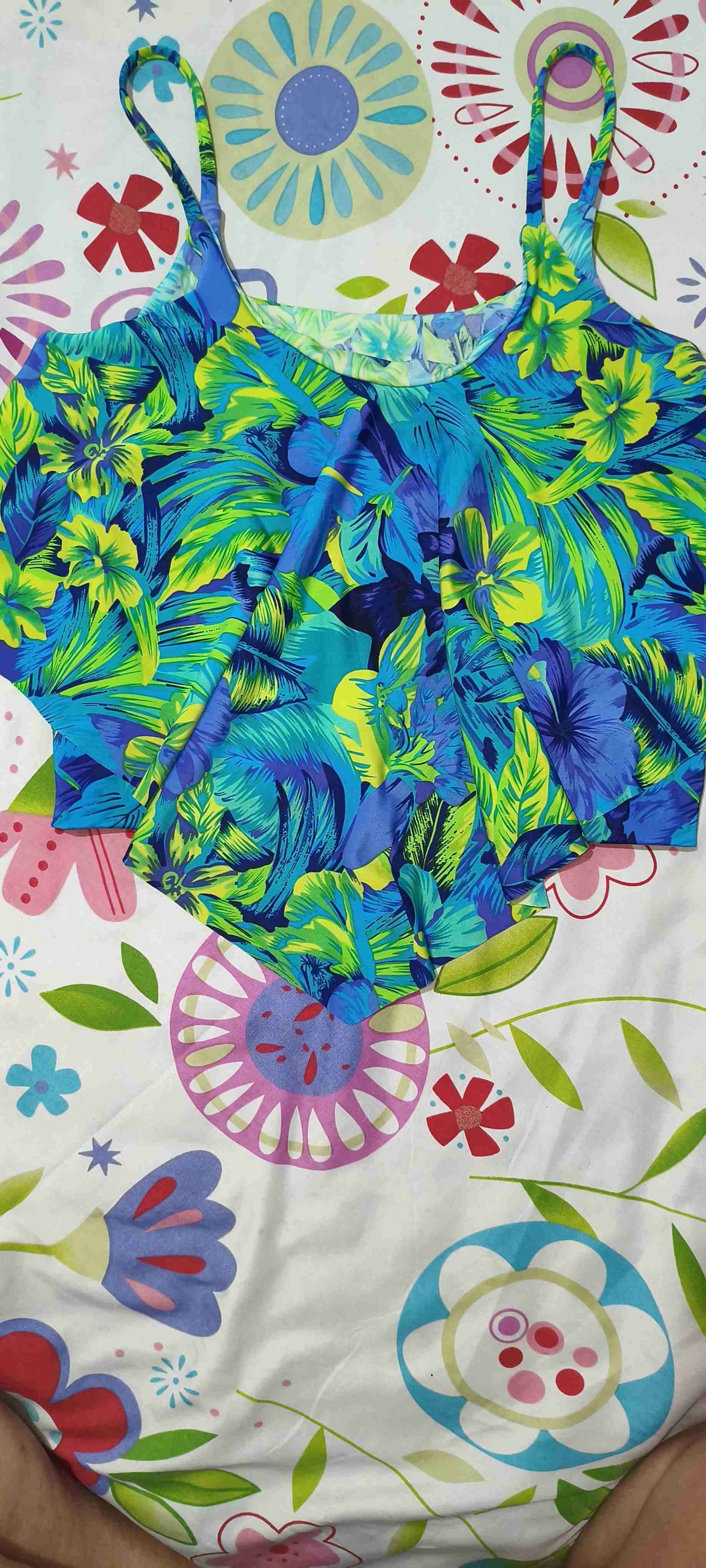 Blusa floral sin mangas licra - miniatura 4