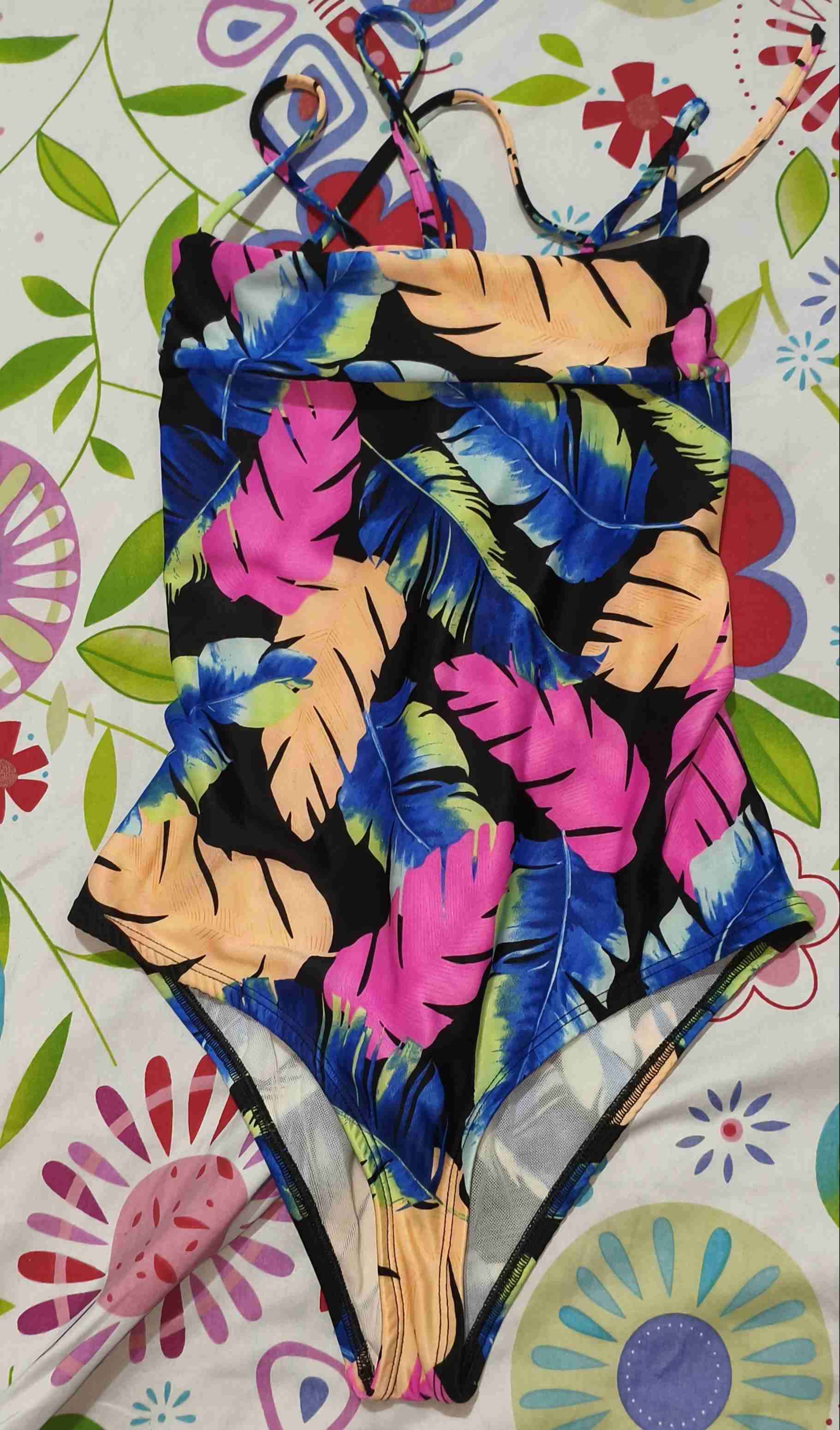 Traje de baño hojas tropicales - miniatura 5