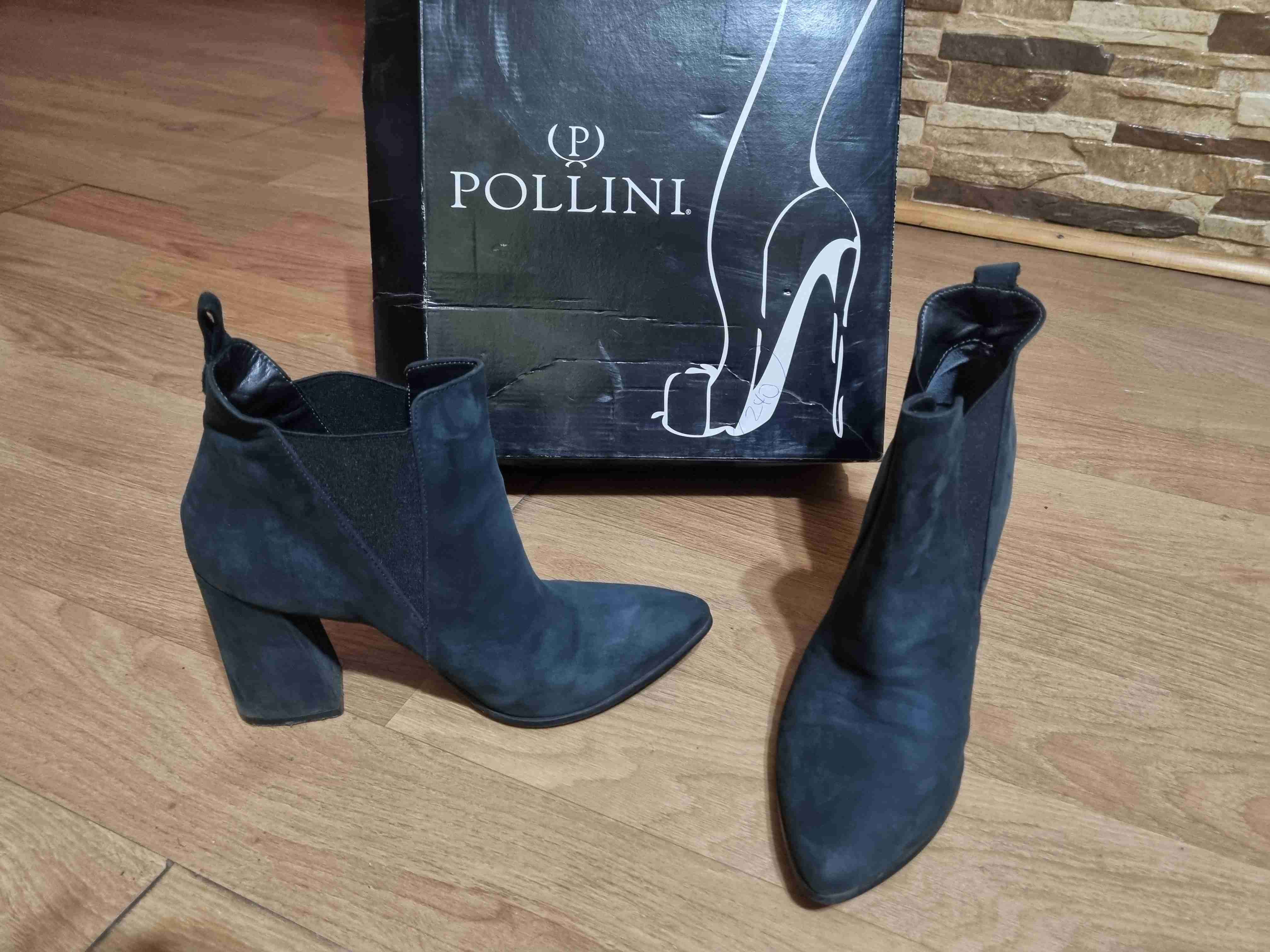 Botines de gamuza negros Pollini - miniatura 2