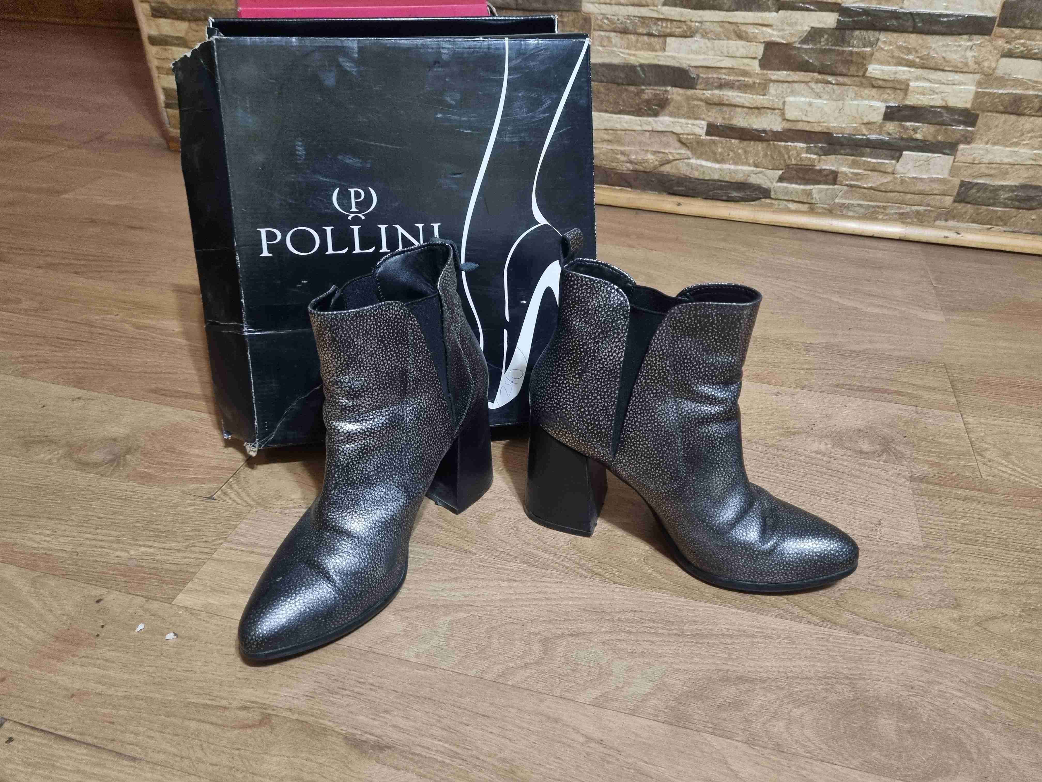 Botines Pollini plateados - miniatura 3