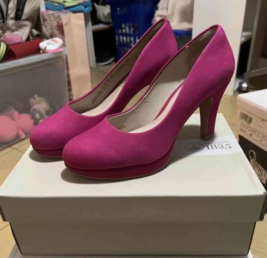 Zapatos de tacón fucsia - miniatura 3