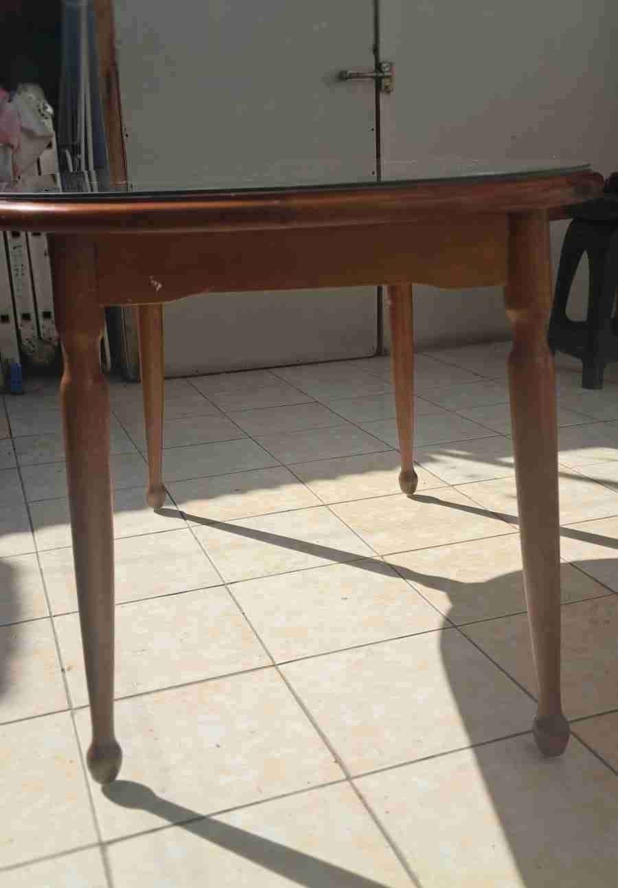 Mesa de madera Coreana vintage, desmontable.