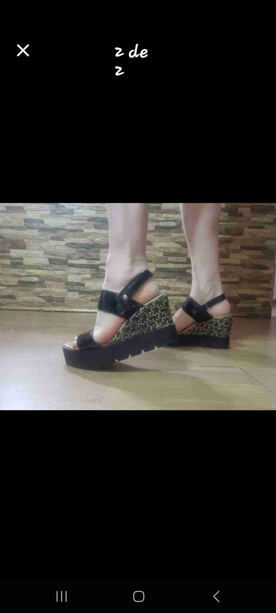 Sandalias plataforma negras Hush Puppies