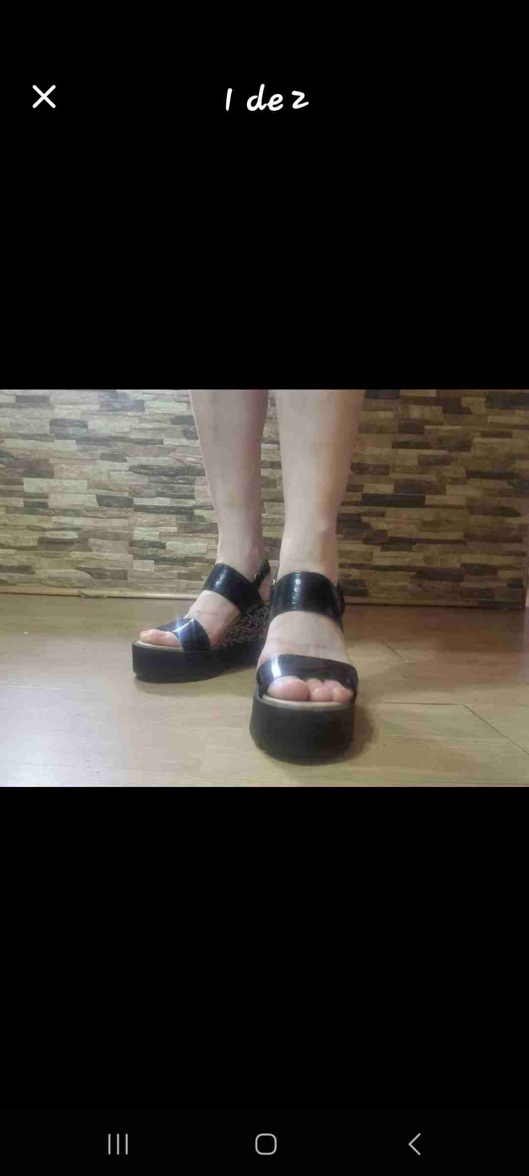 Sandalias plataforma negras Hush Puppies - miniatura 2