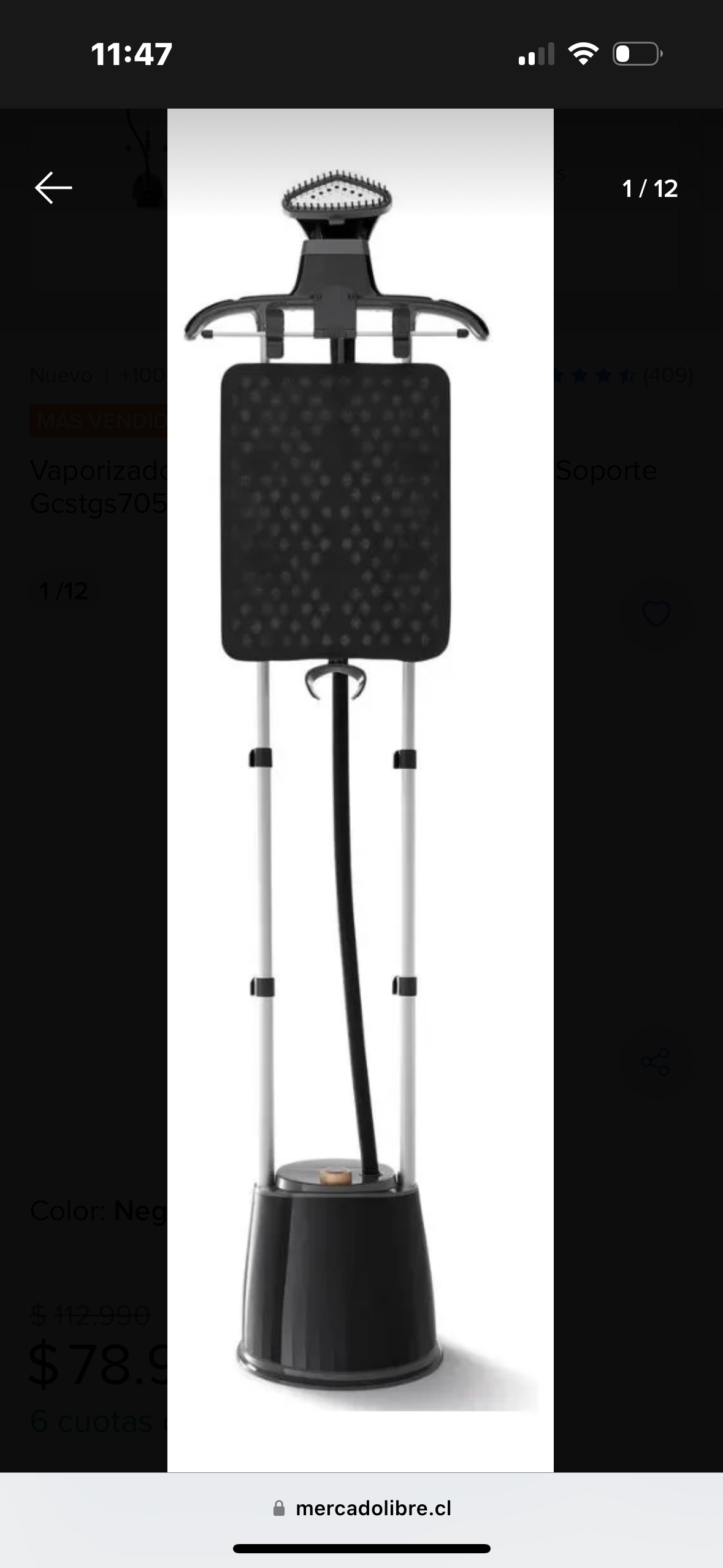 Plancha vertical a vapor 1600W - miniatura 2