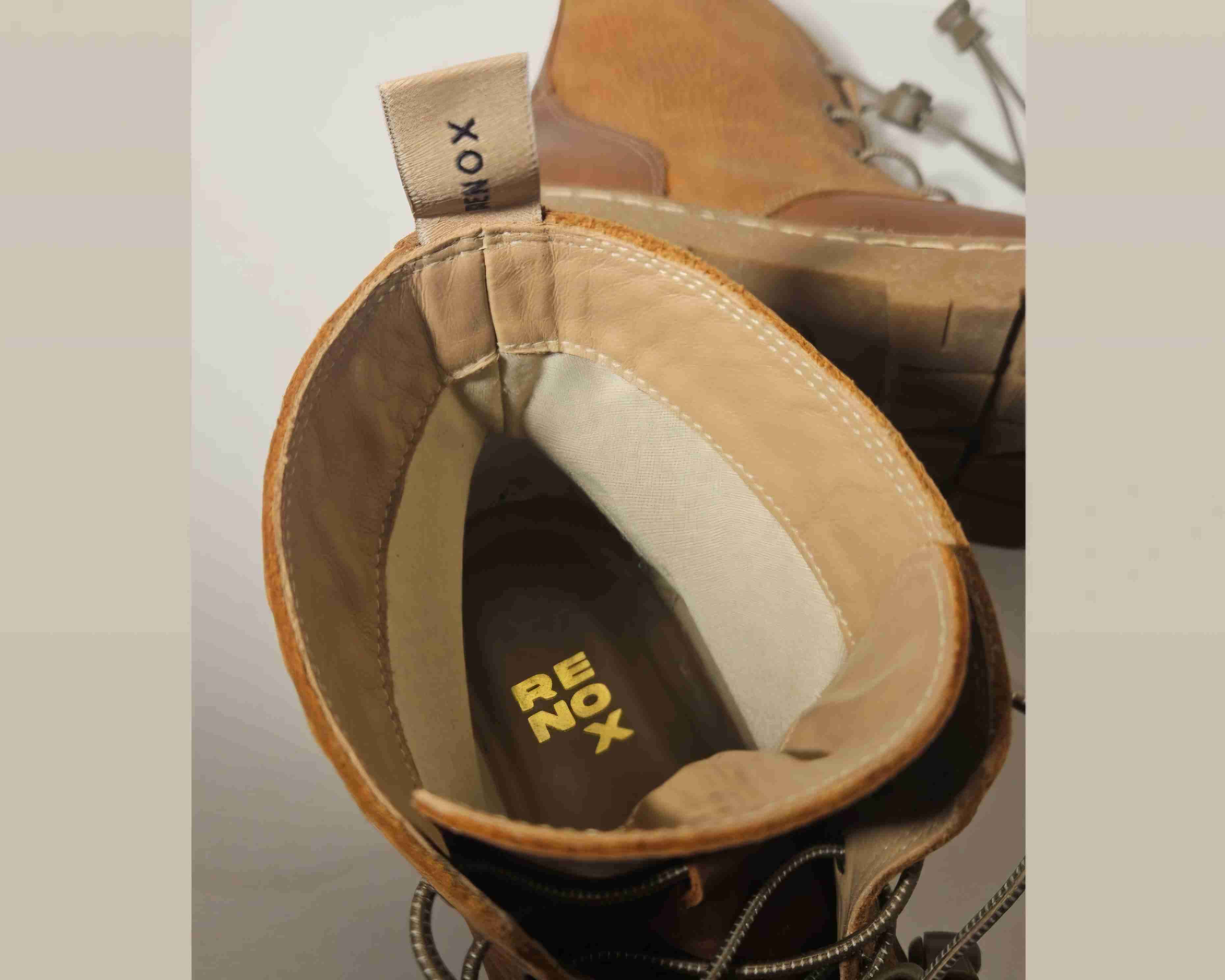 Botín de cuero café rústico - miniatura 5