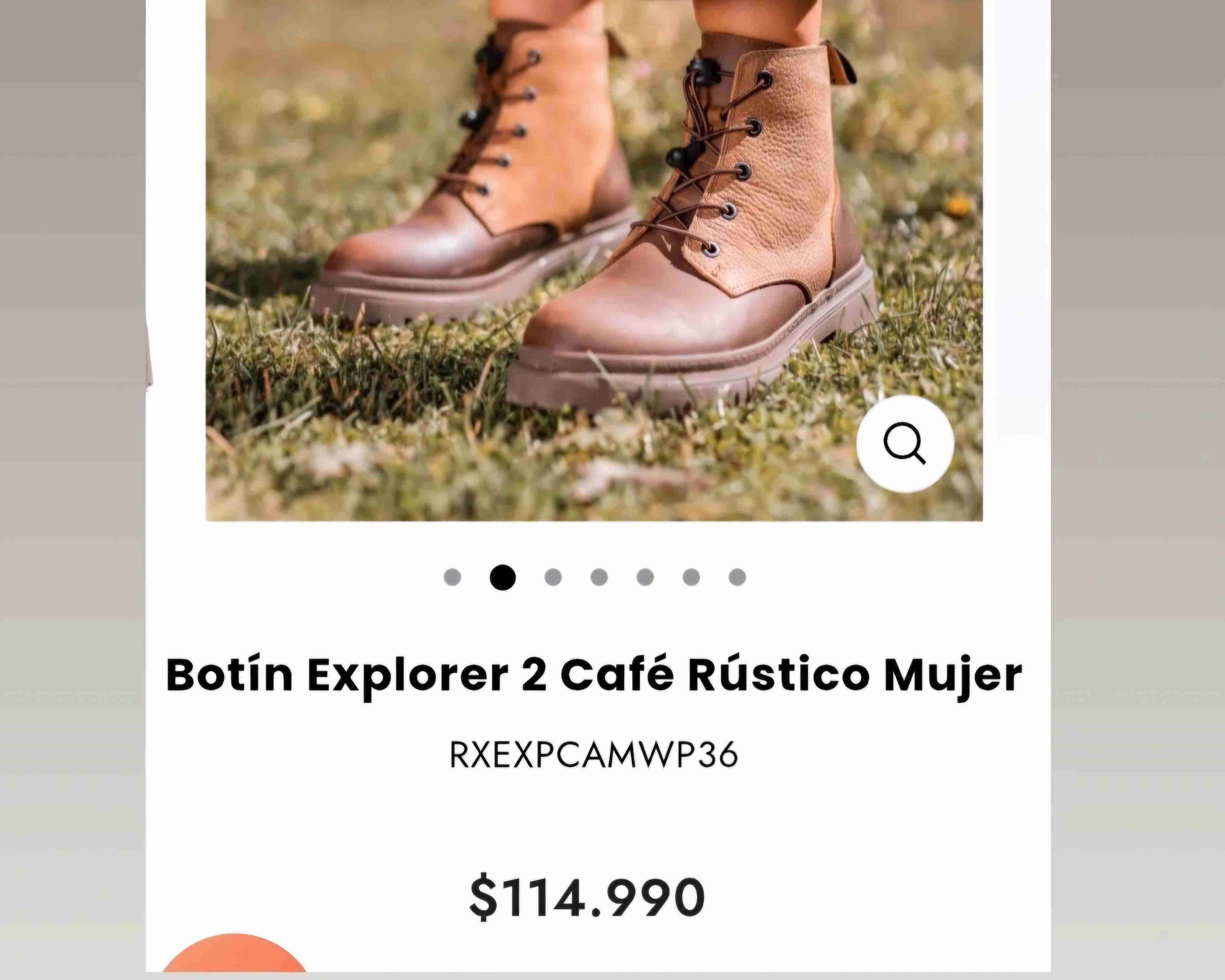 Botín de cuero café rústico - miniatura 6