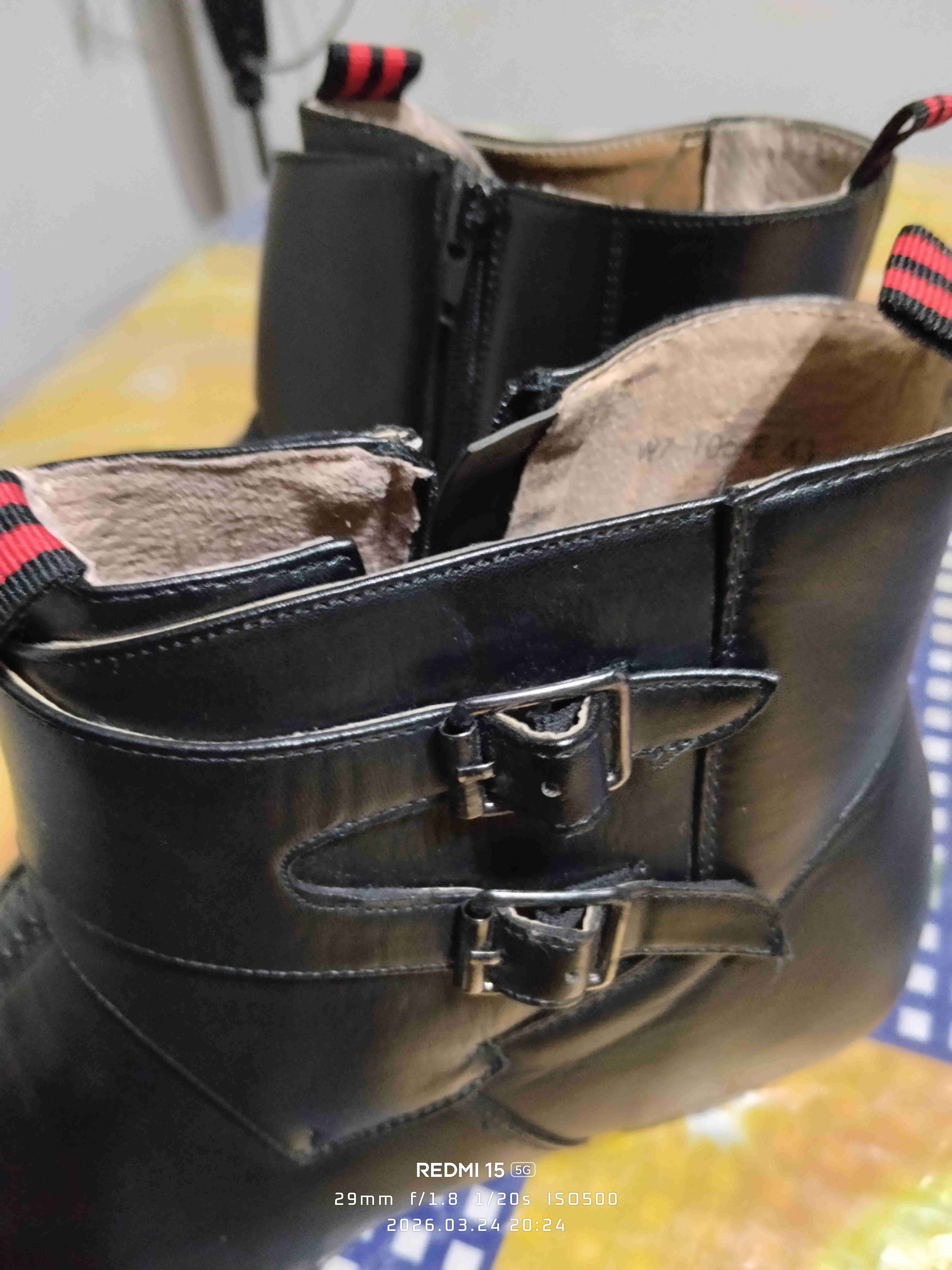 Botines de cuero negros - miniatura 3