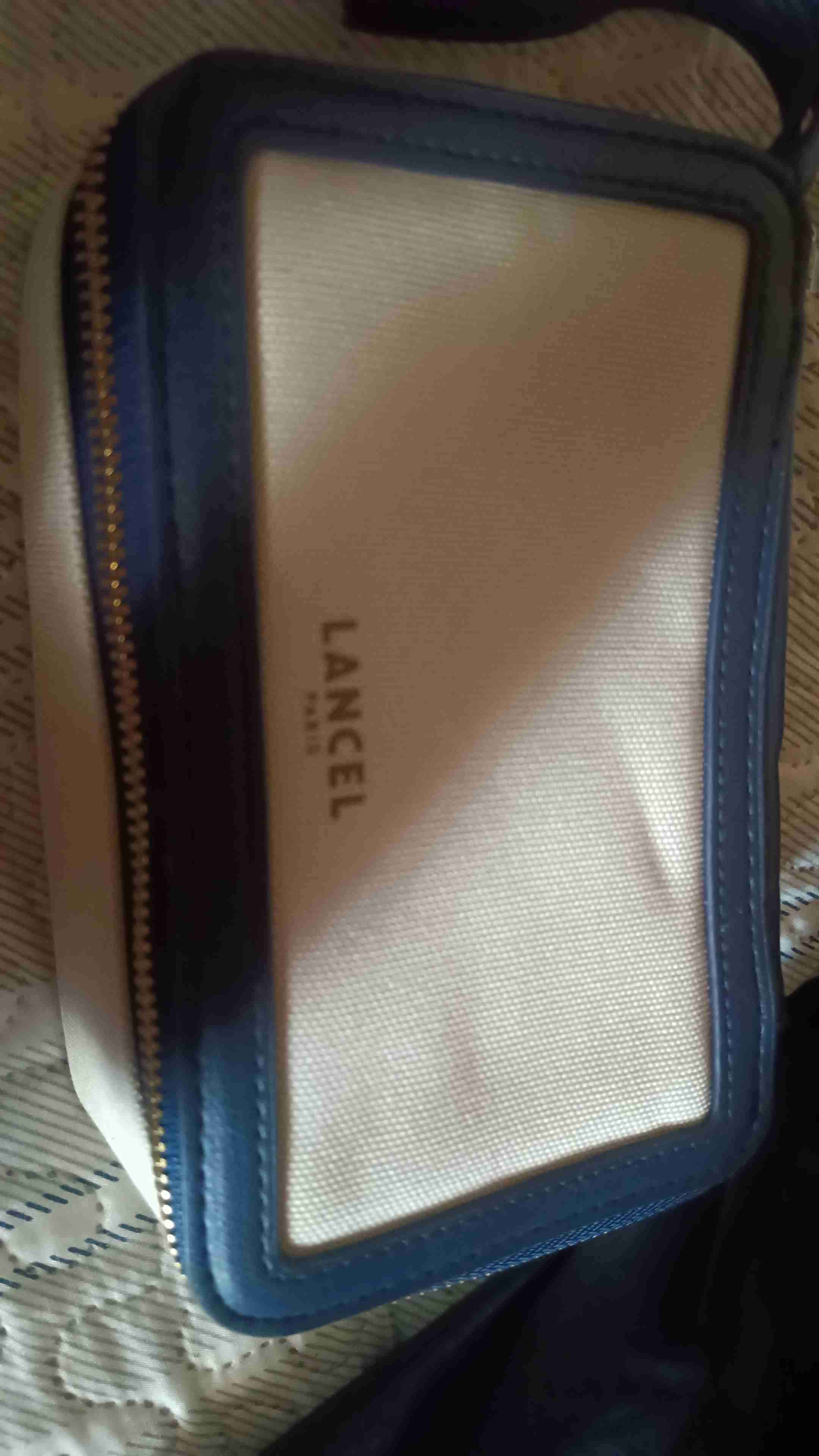 Estuche Lancel beige y azul - miniatura 2