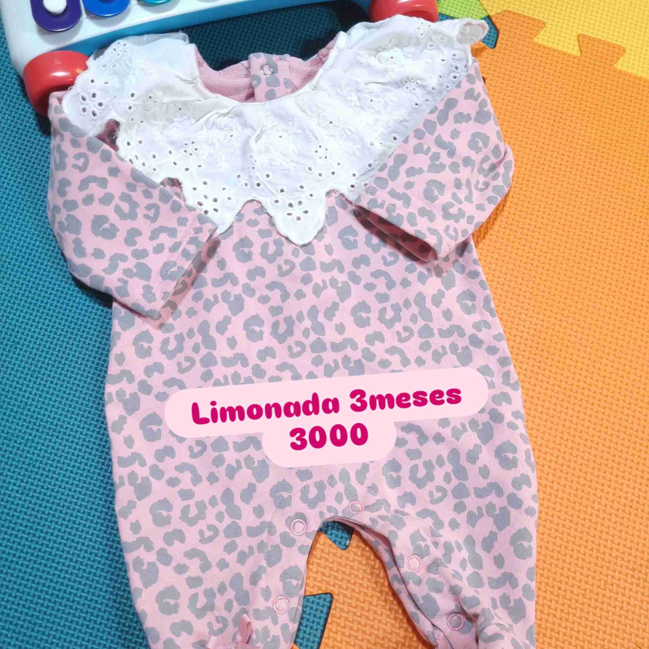 Enterito bebé rosa leopardo