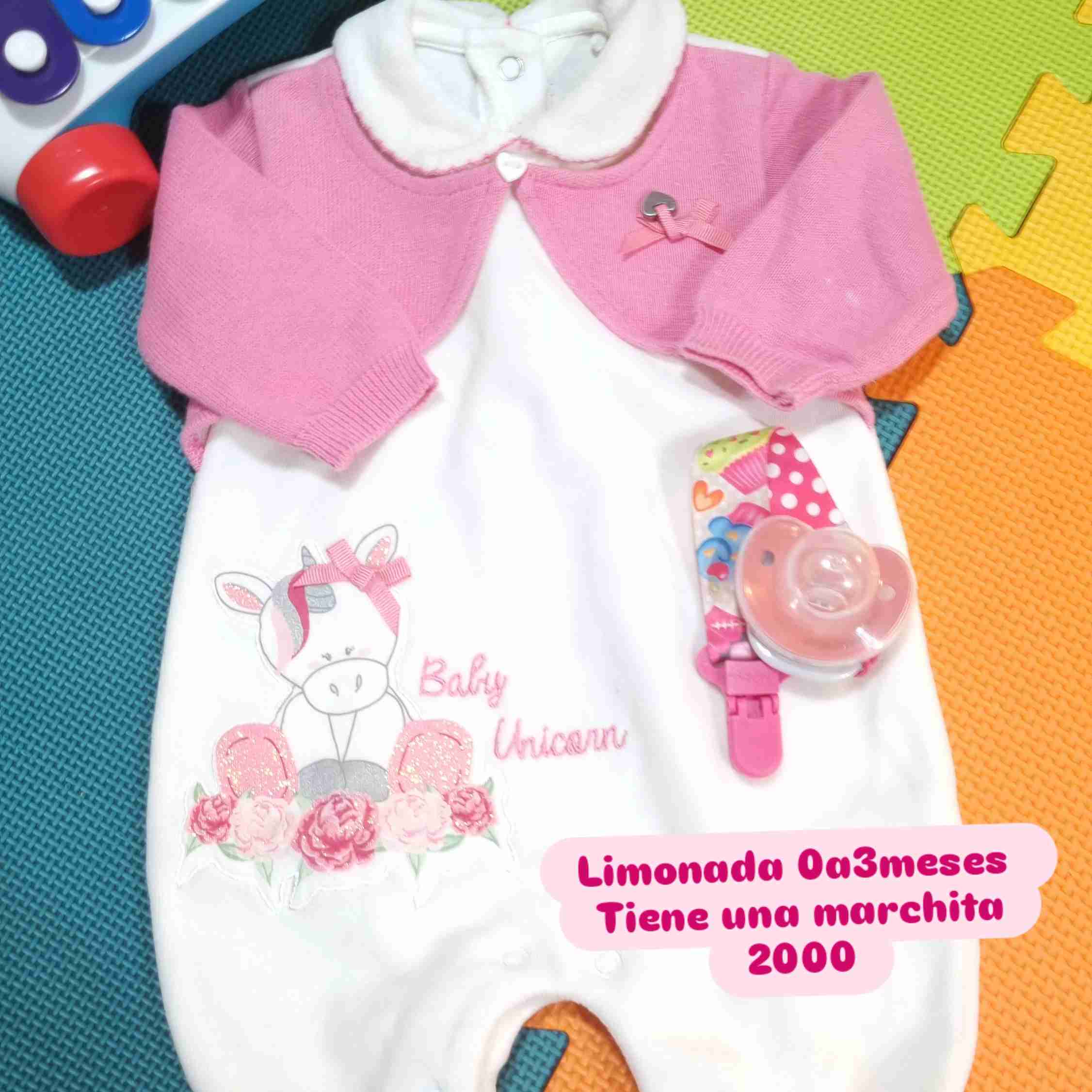 Enterito bebé 3 meses rosado - miniatura 5