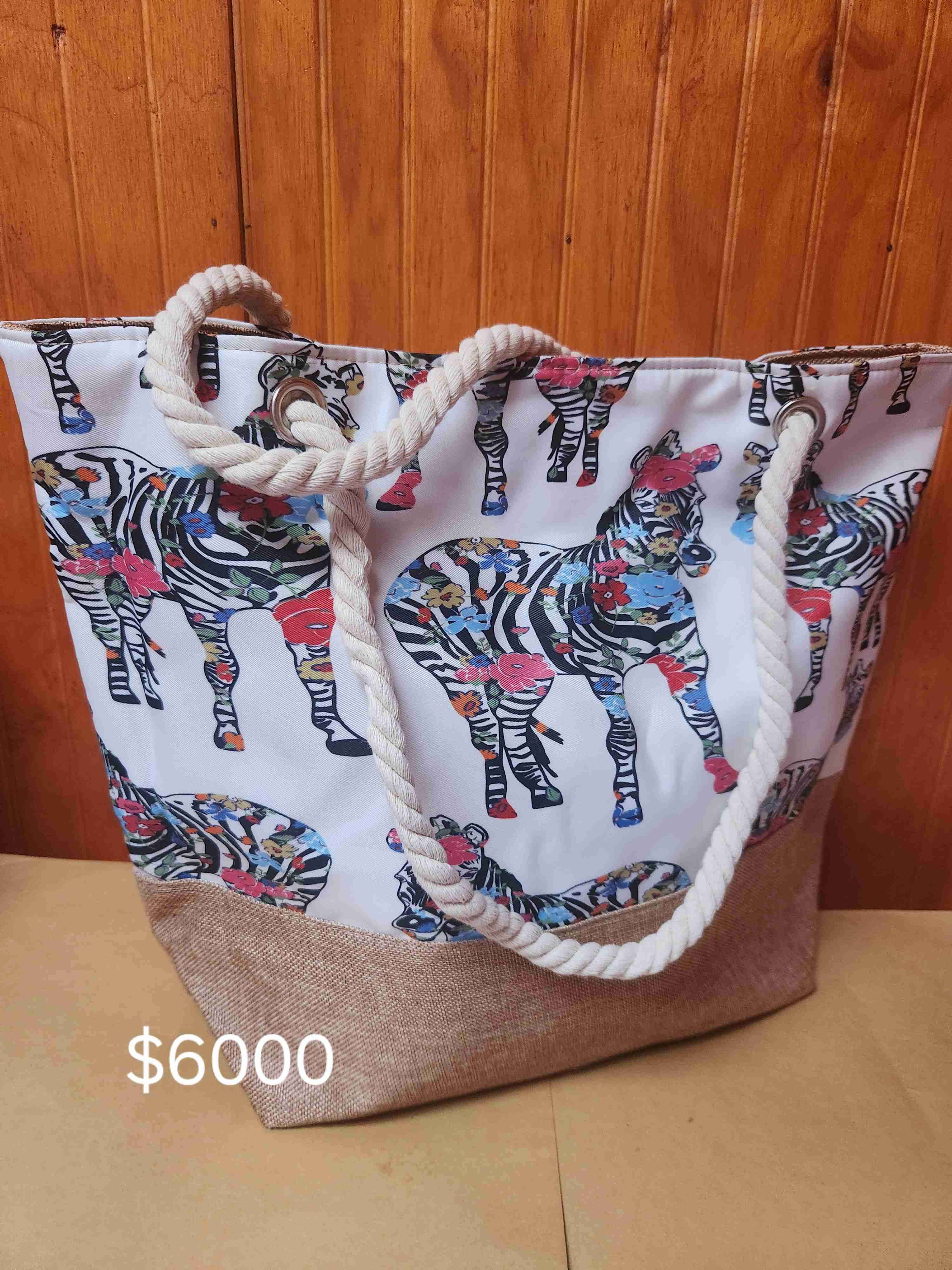 Bolso estampado cebra
