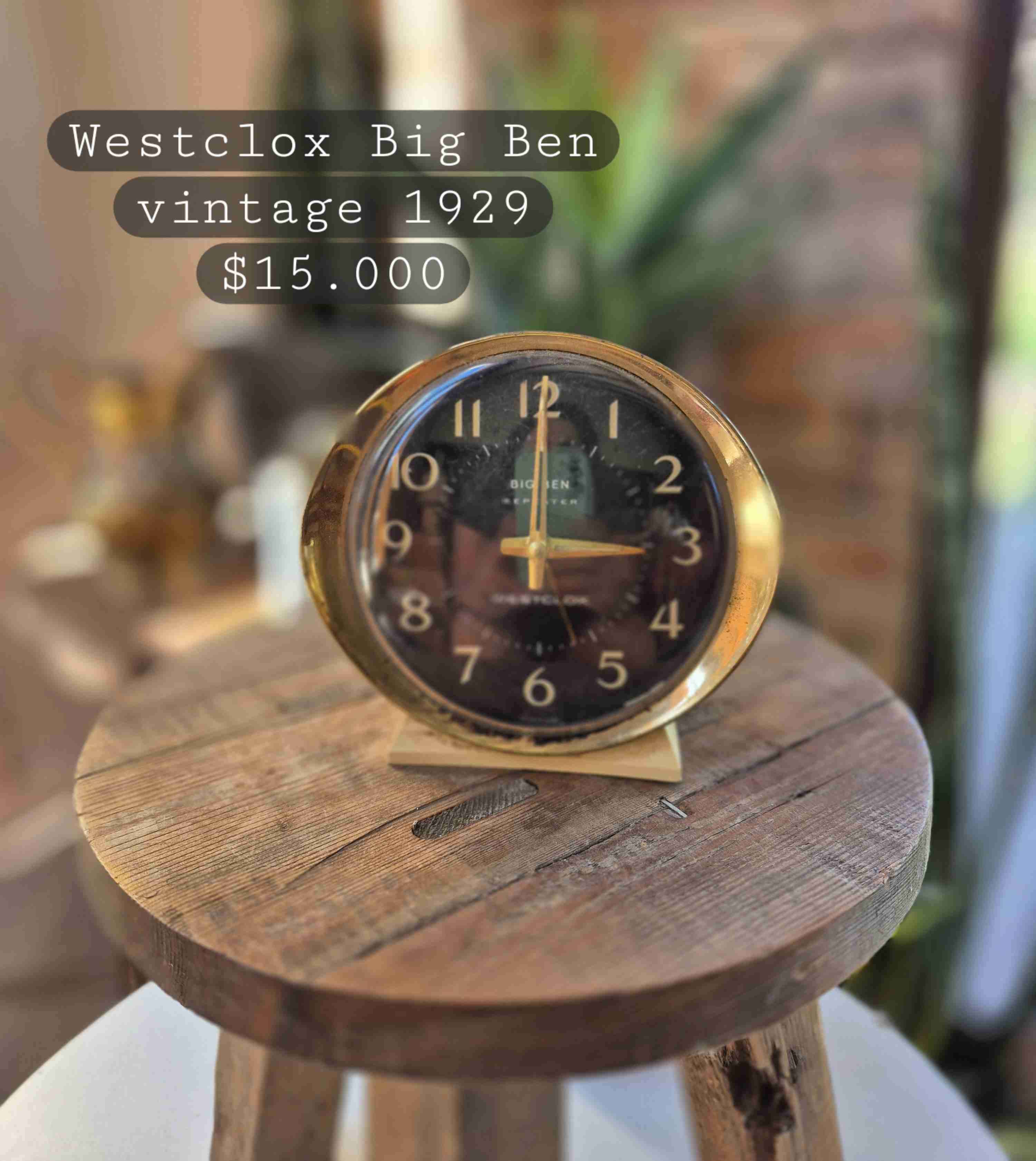 Reloj Westclox Big Ben vintage