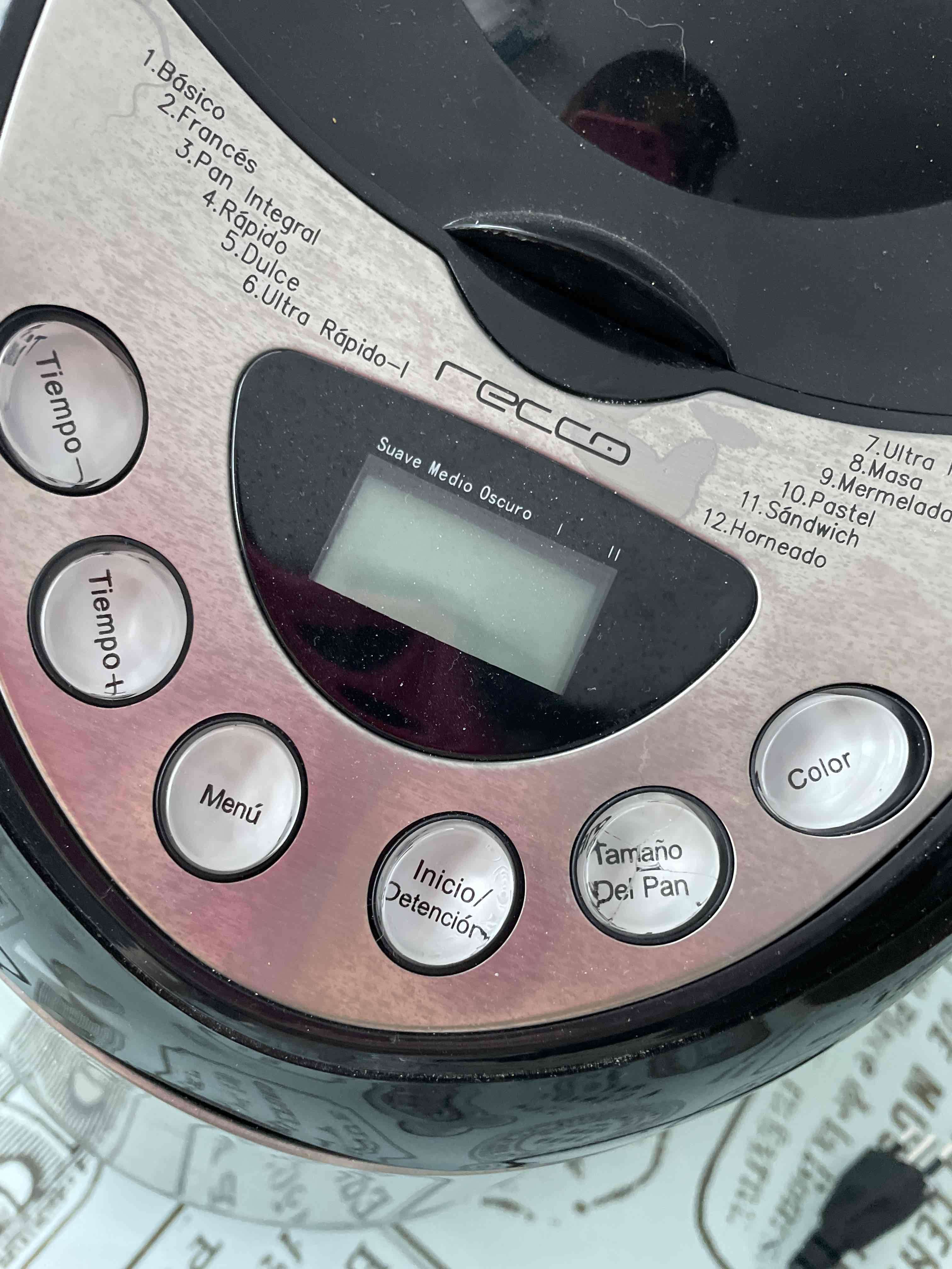 Máquina de pan Recco negra - miniatura 3