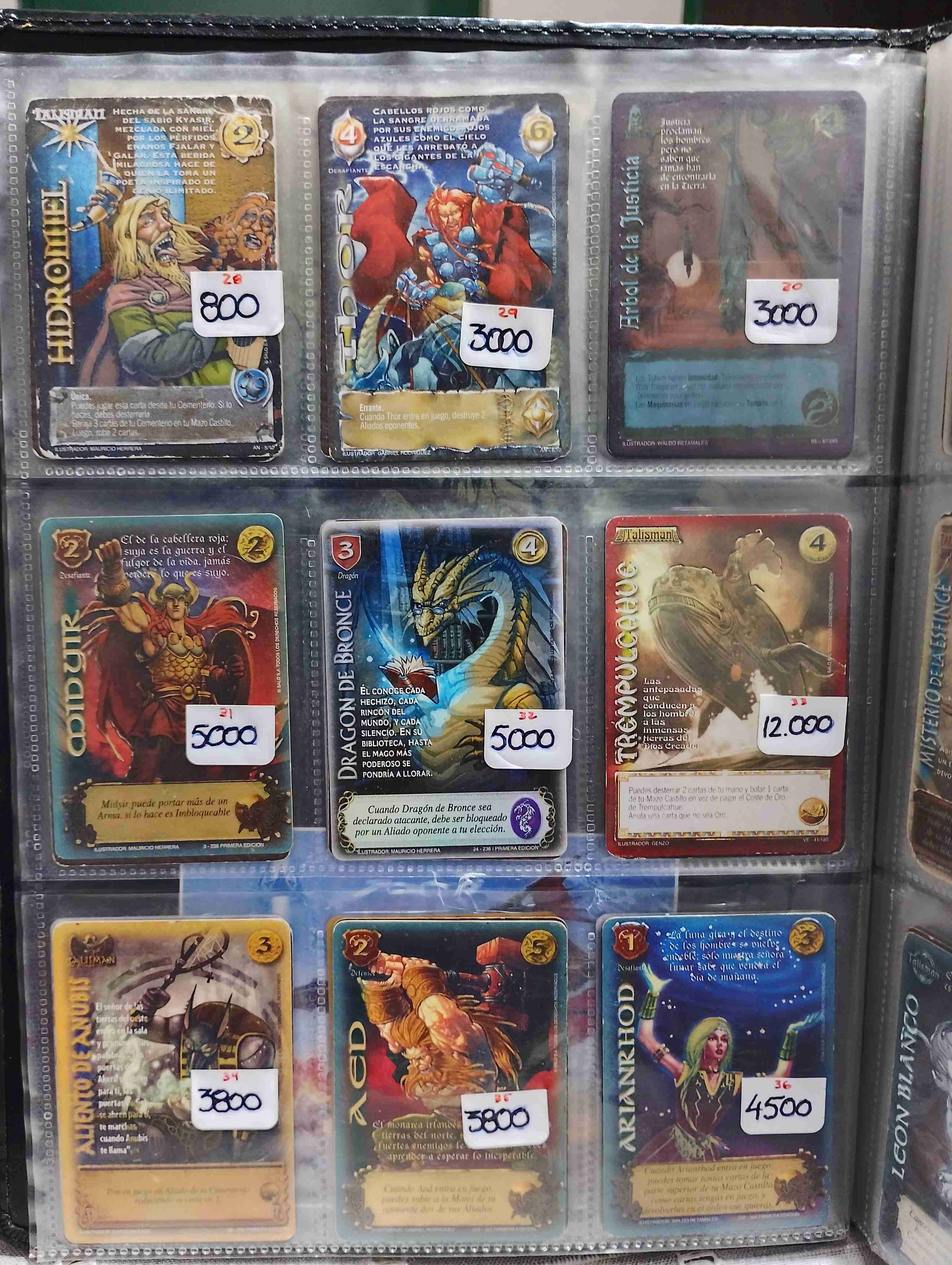 Cartas Mitos y leyendas (valores enlas fotos) - miniatura 2