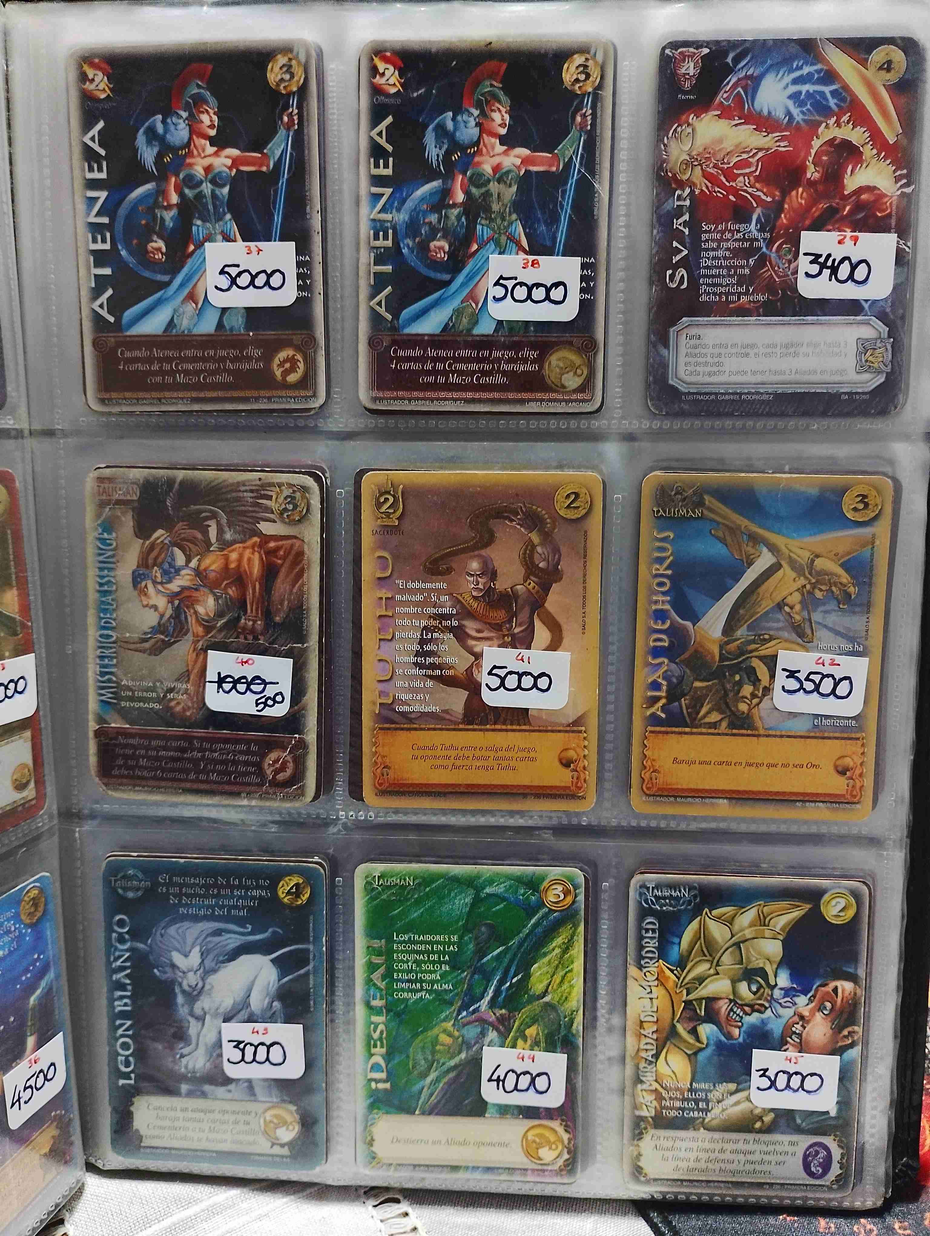 Cartas Mitos y leyendas (valores enlas fotos) - miniatura 3