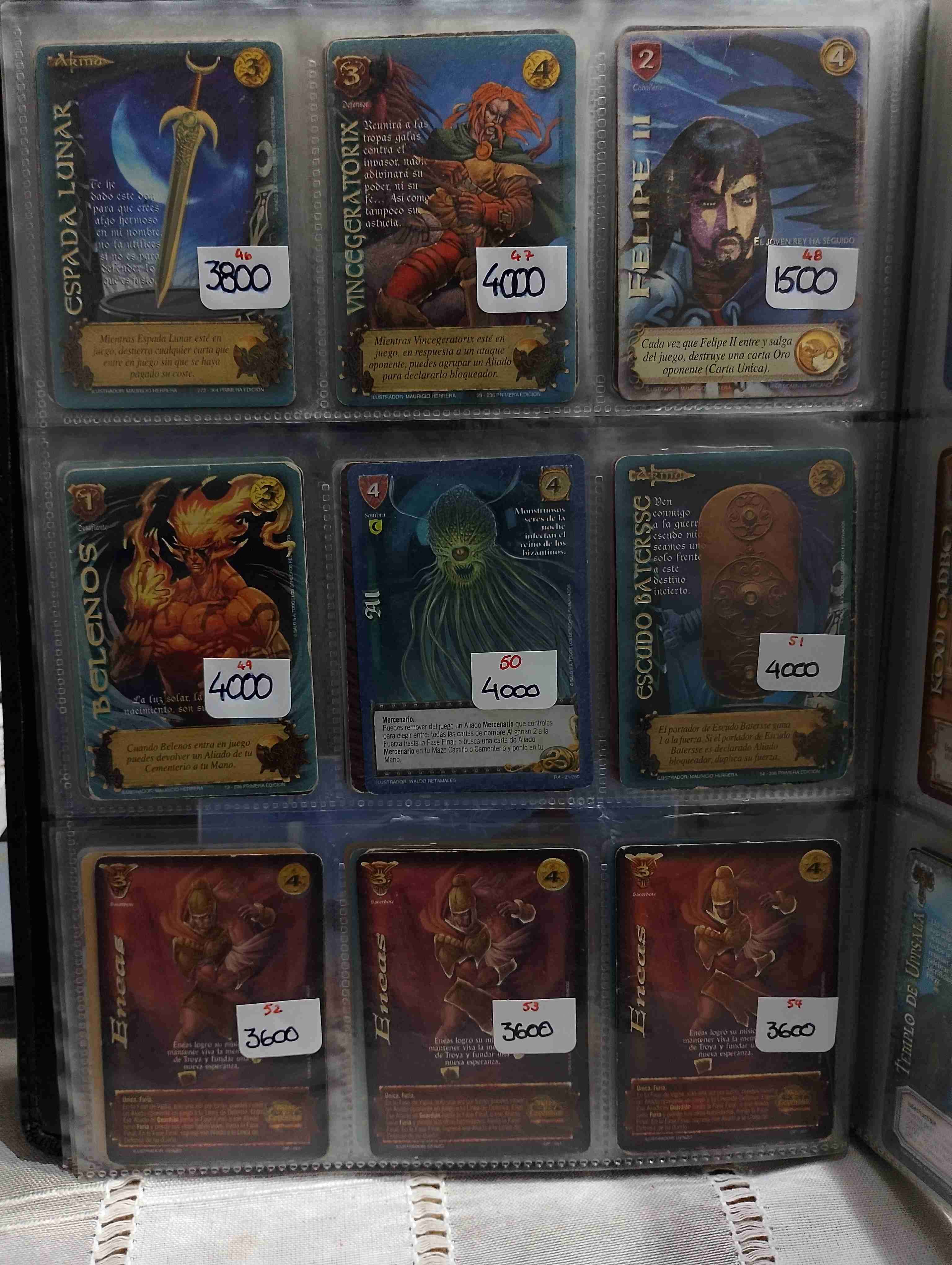 Cartas Mitos y leyendas (valores enlas fotos) - miniatura 4