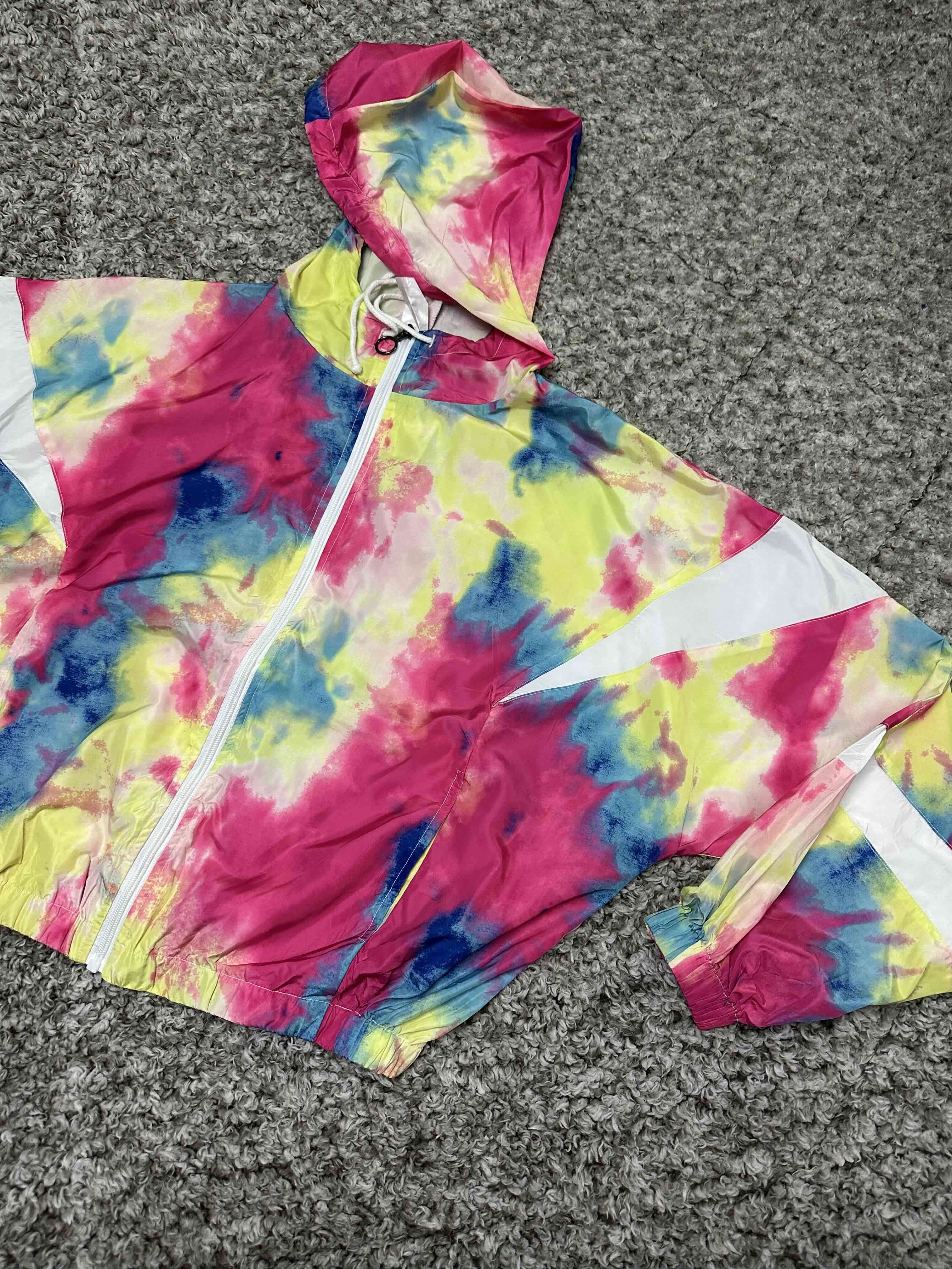 Cortavientos tie-dye multicolor