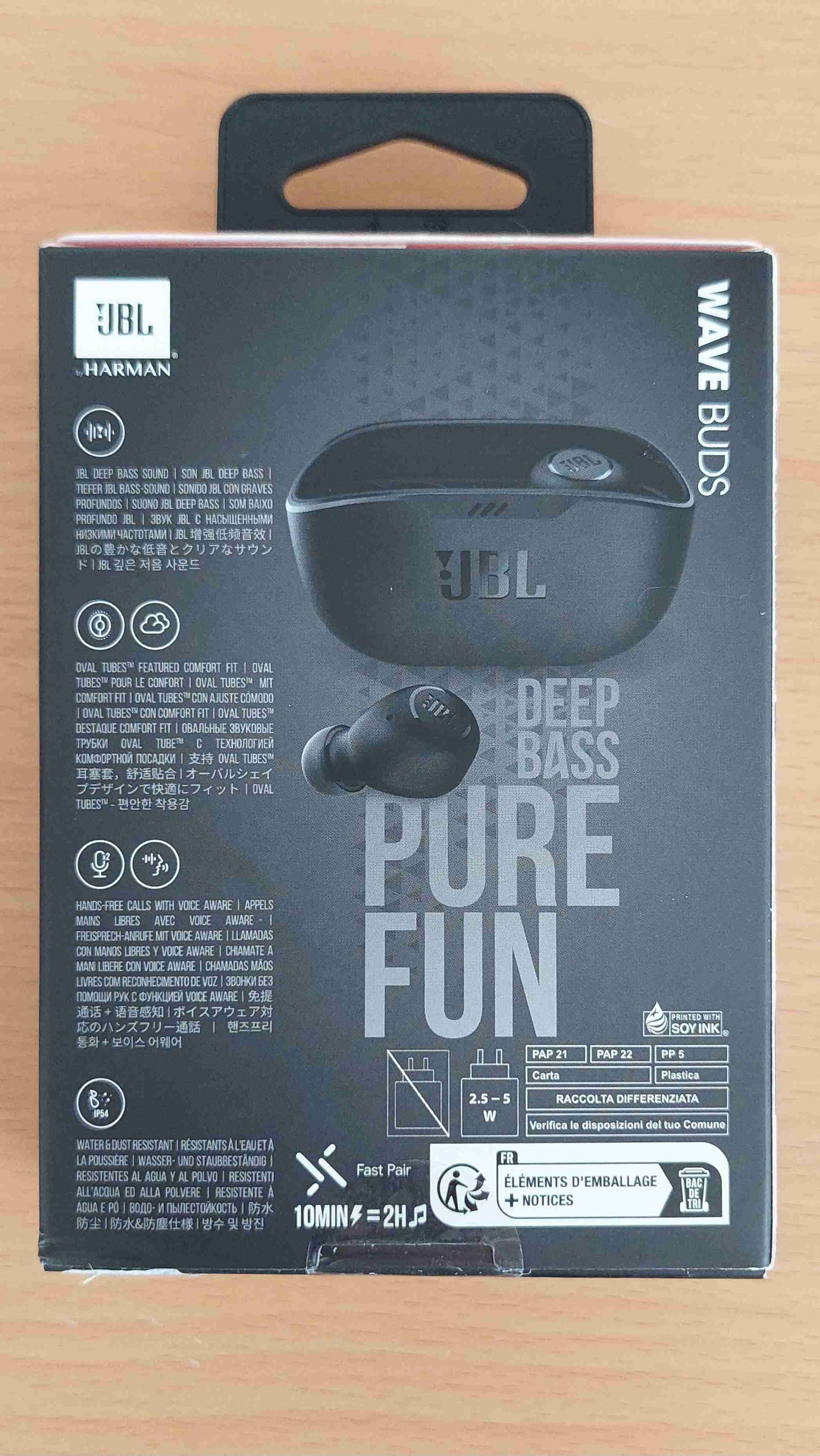 Audífonos TWS Wave Buds negros - miniatura 3