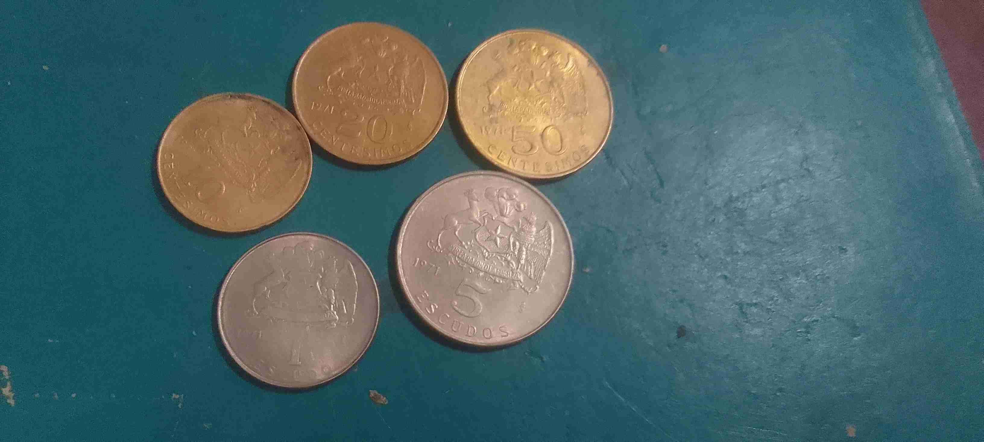 Lote de Monedas Chilenas serie de 1971 - 2