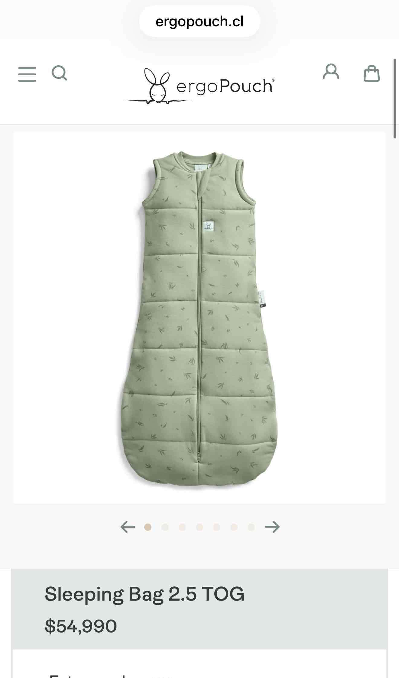 Saco de dormir ErgoPouch verde para bebé - miniatura 5