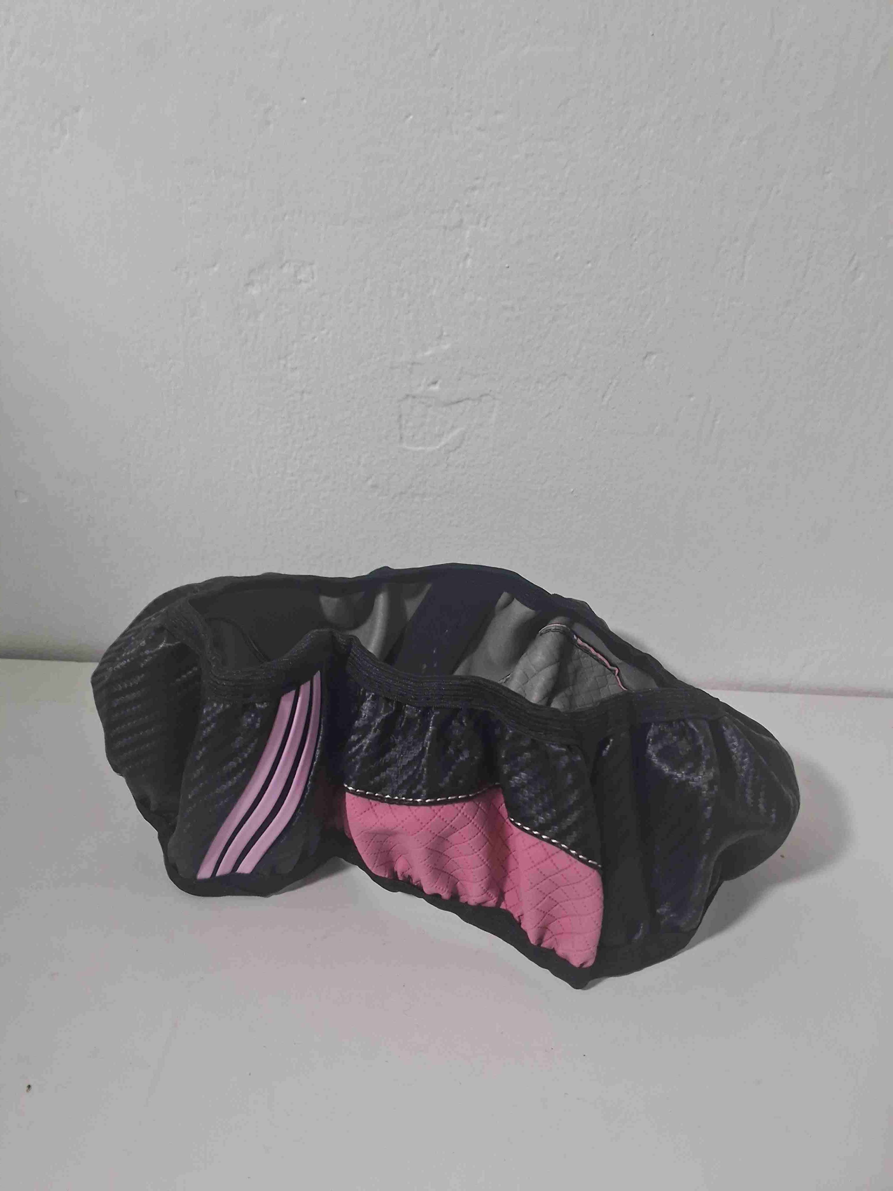 Cubierta de volante rosa y negro - miniatura 2