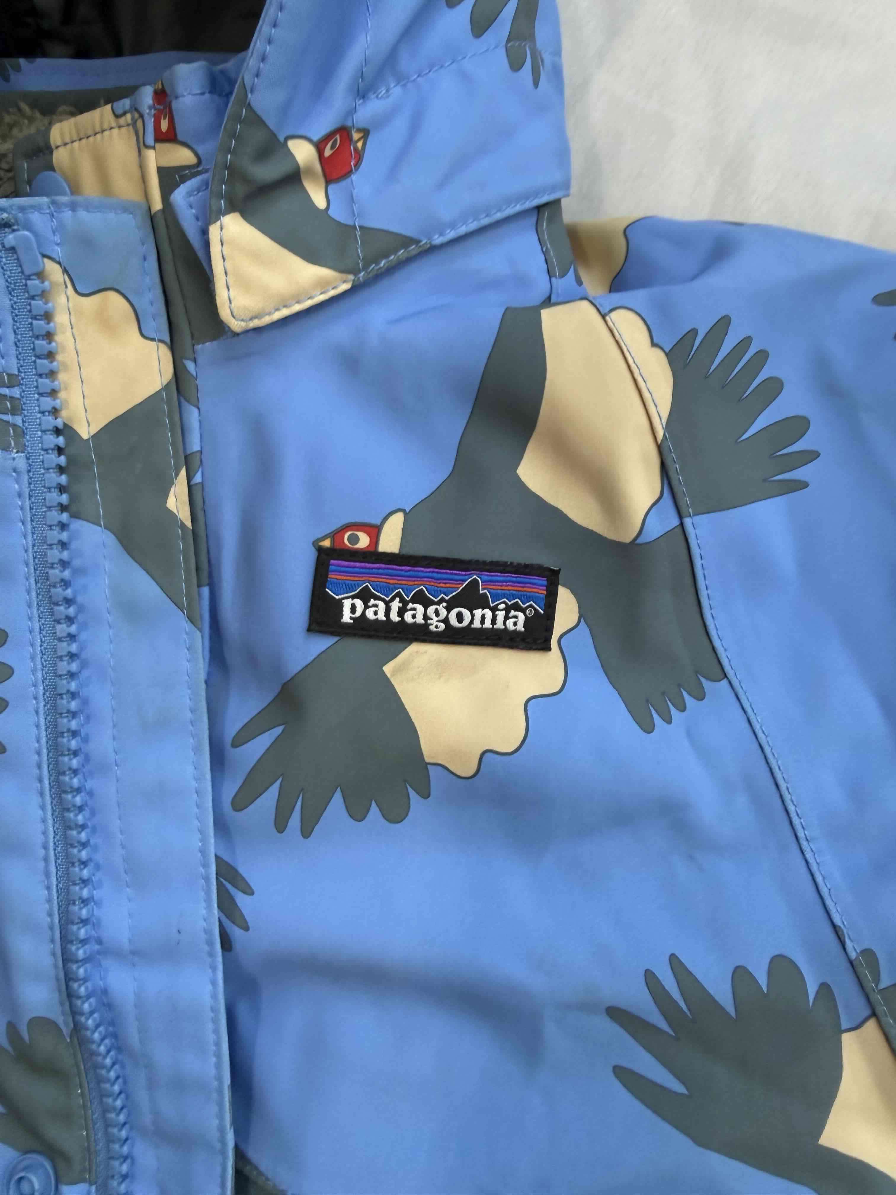 Chaqueta Patagonia  infantil estampada azul - miniatura 3