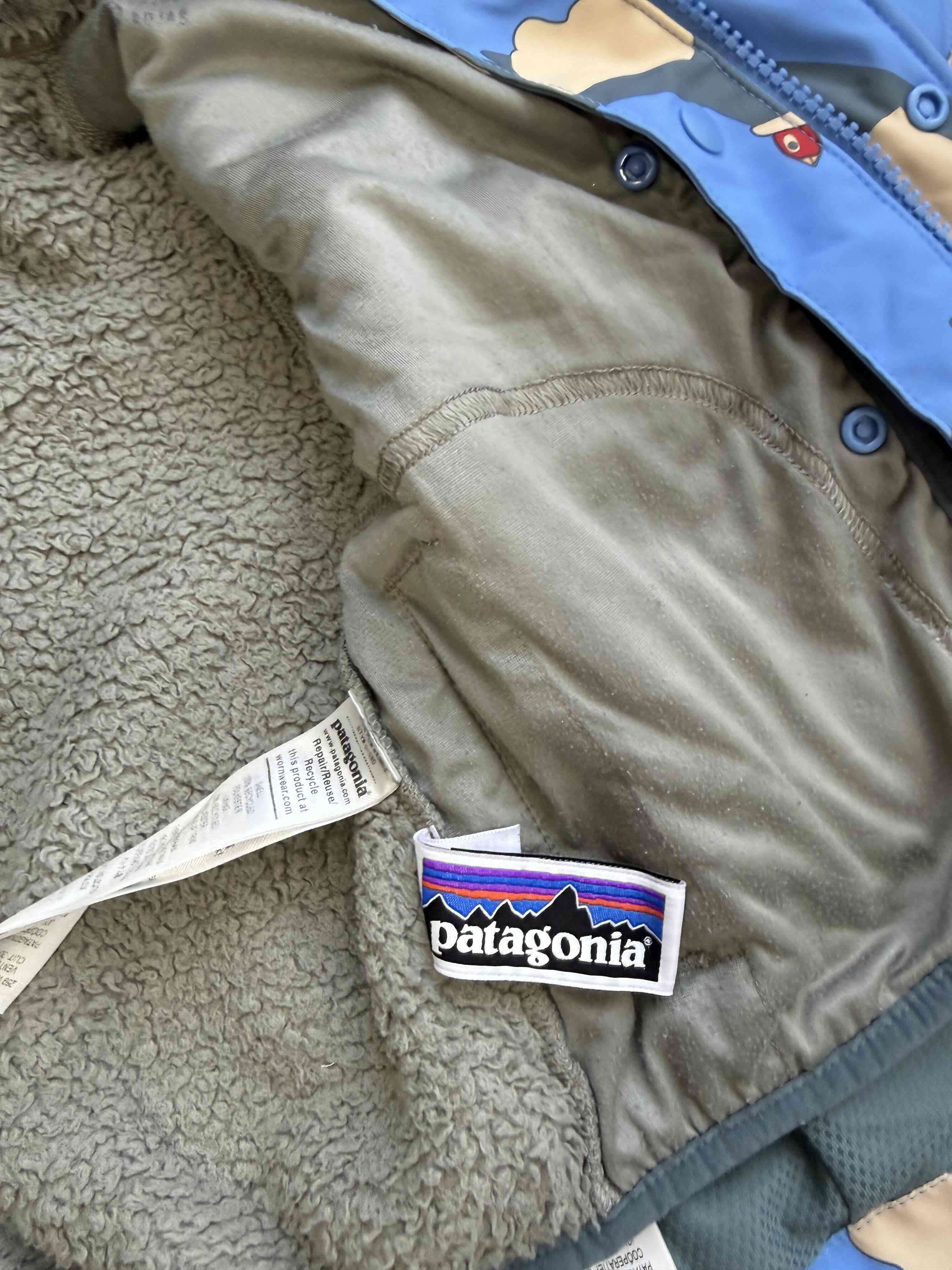 Chaqueta Patagonia  infantil estampada azul - miniatura 5