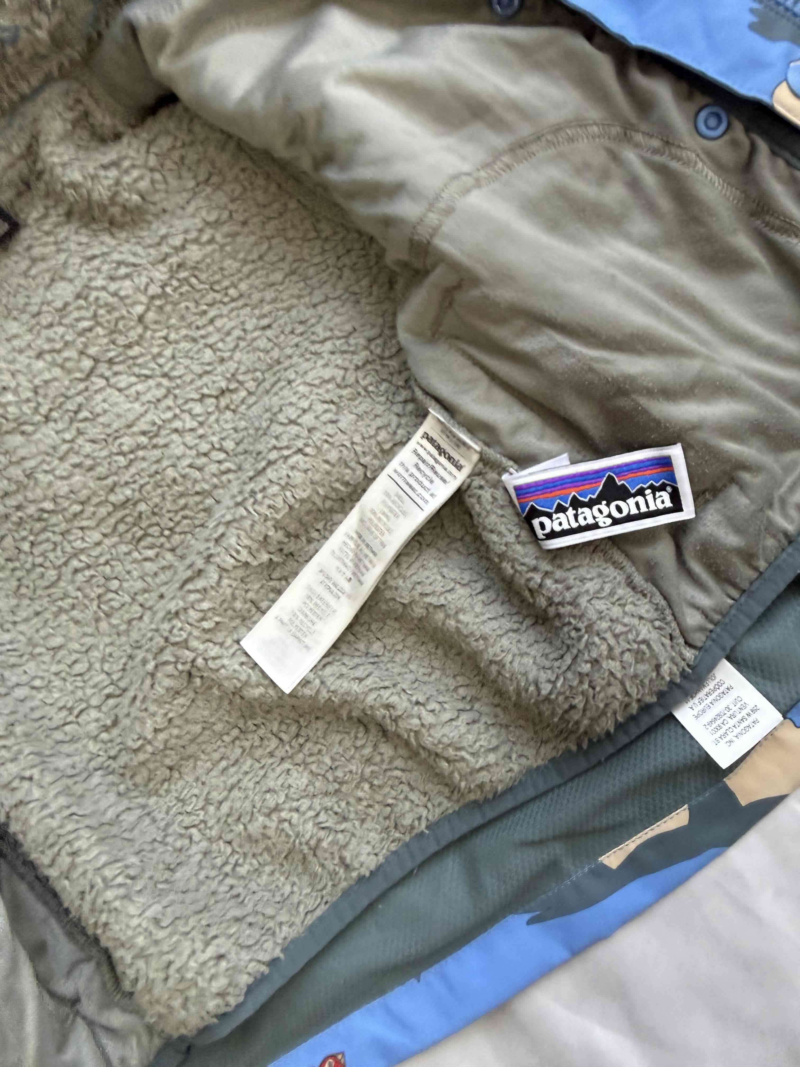 Chaqueta Patagonia  infantil estampada azul - miniatura 6