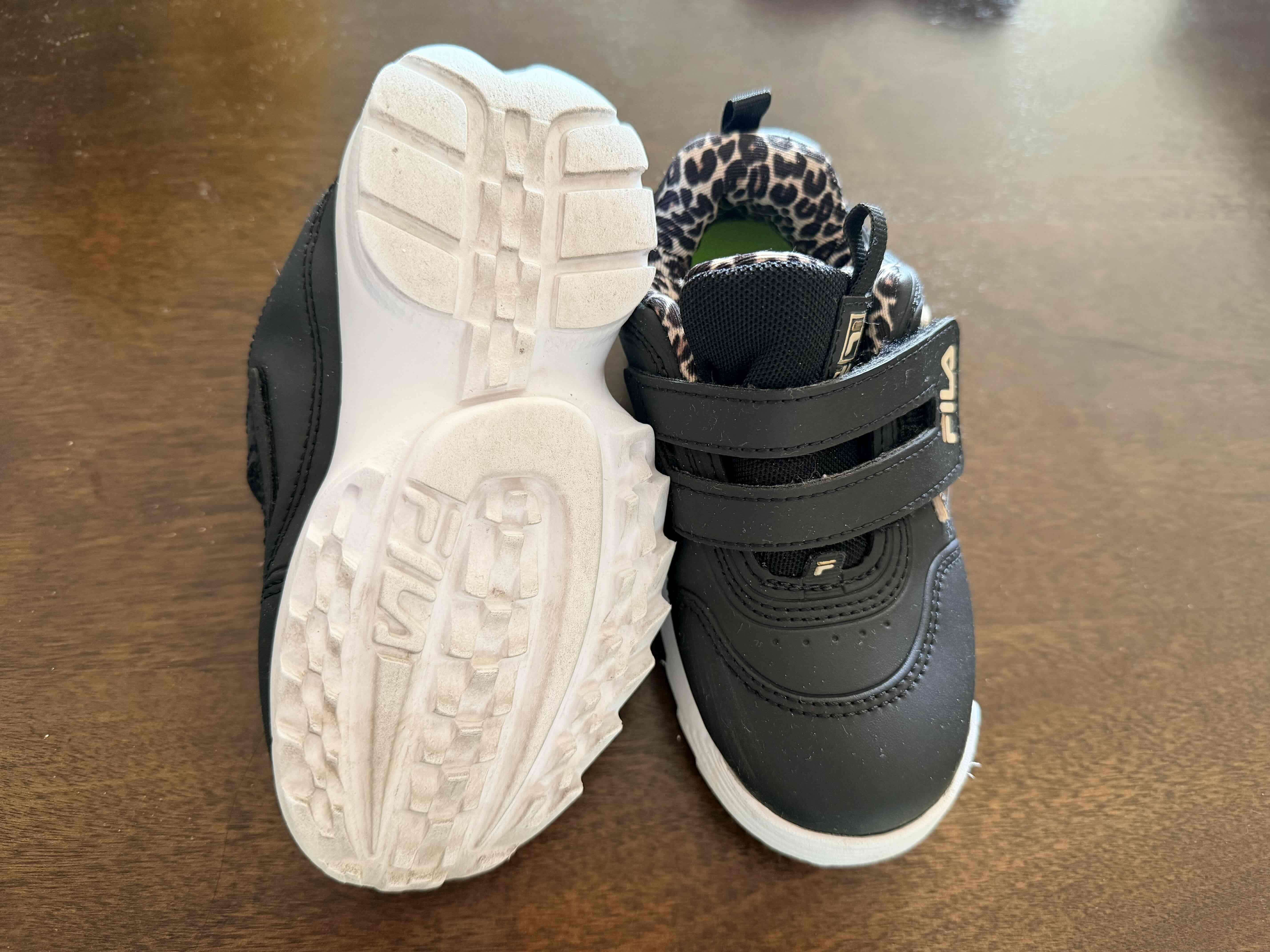 Zapatillas negras con diseño de leopardo Niña - miniatura 2