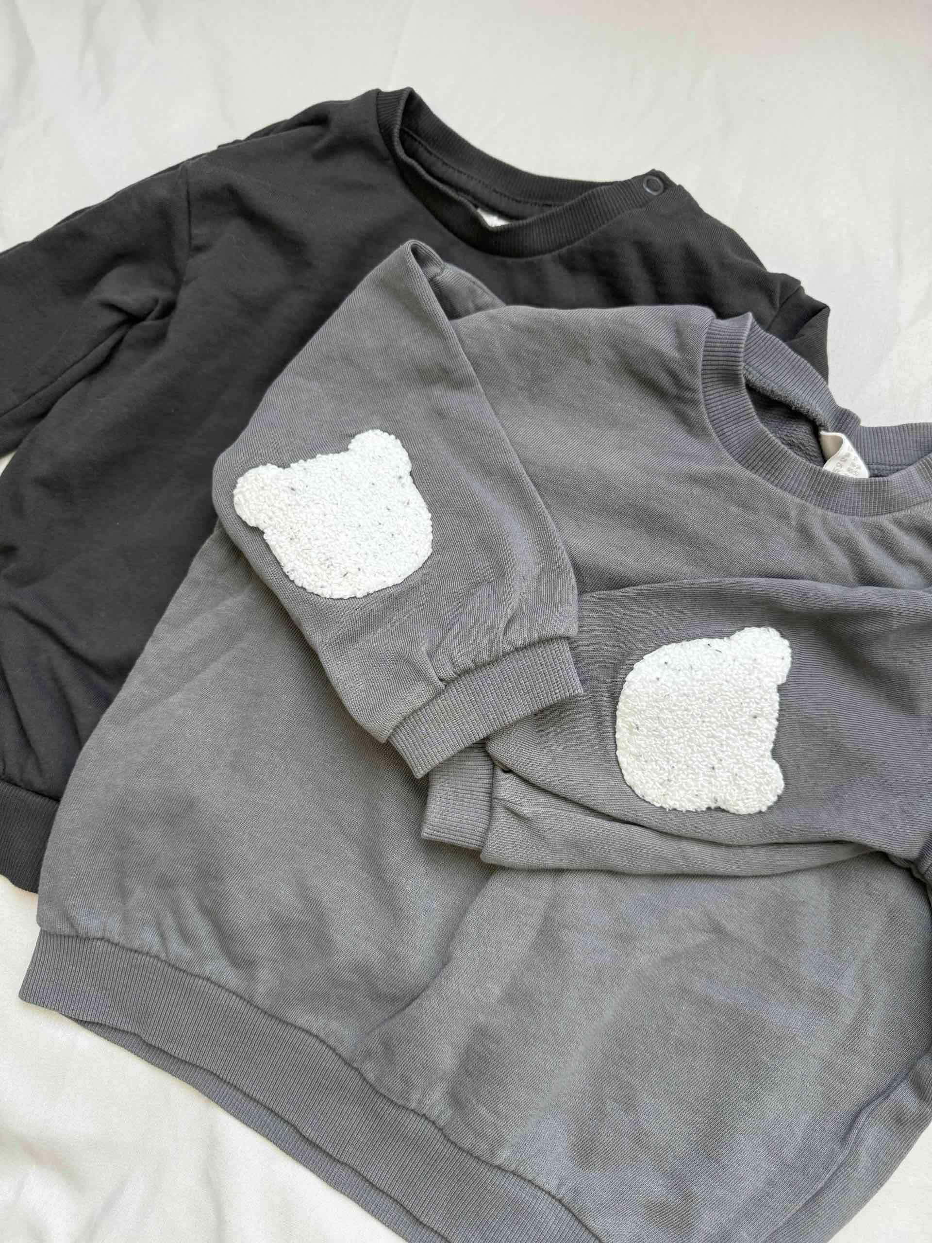 Polerones infantiles H&M gris y negro - miniatura 2